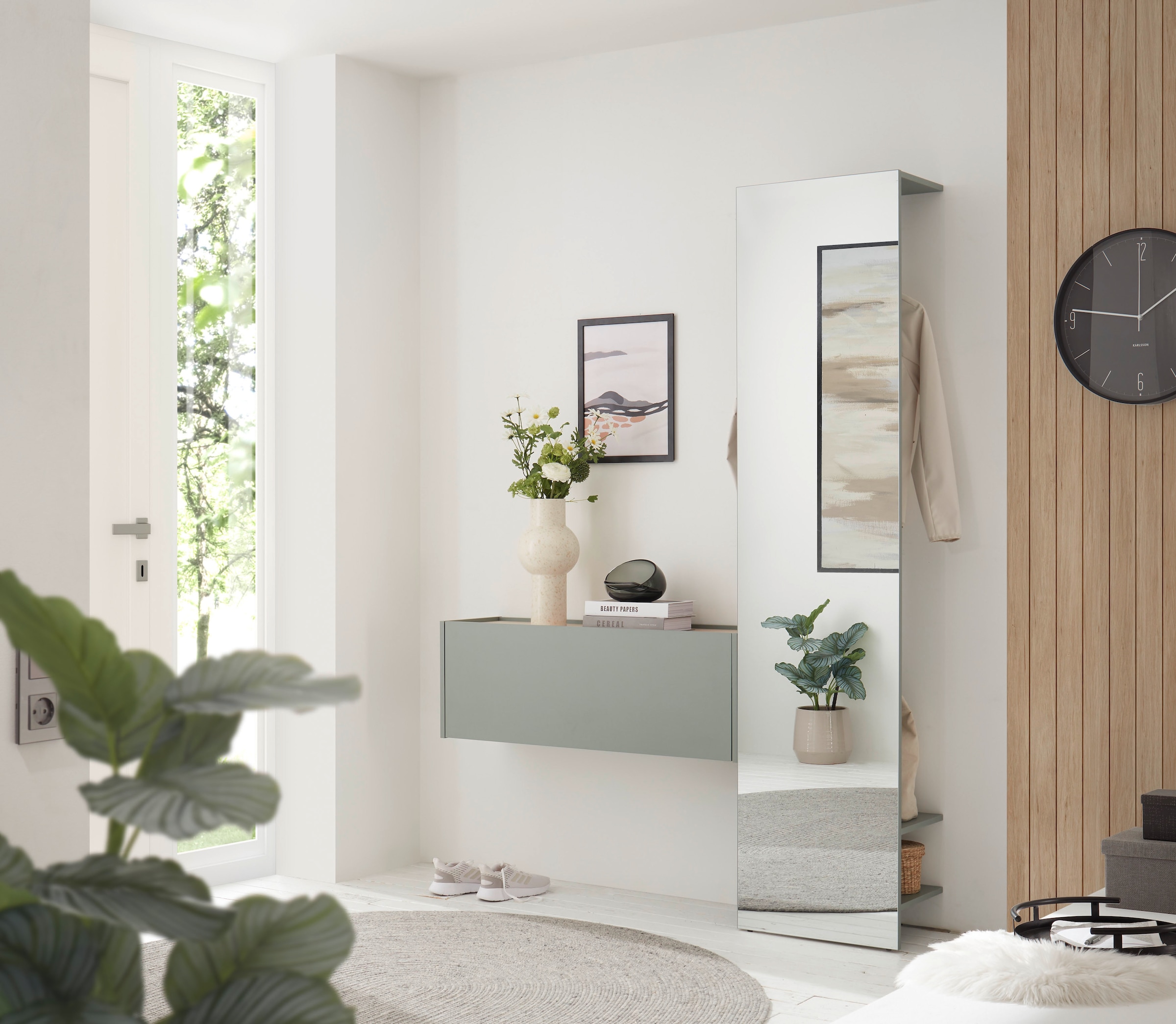 Home affaire Mehrzweckschrank »GiRON/CiTY, Wandgarderobe in vier Farben, Wandschrank« zeitloses Design, Breite 100 cm, grosses Fach