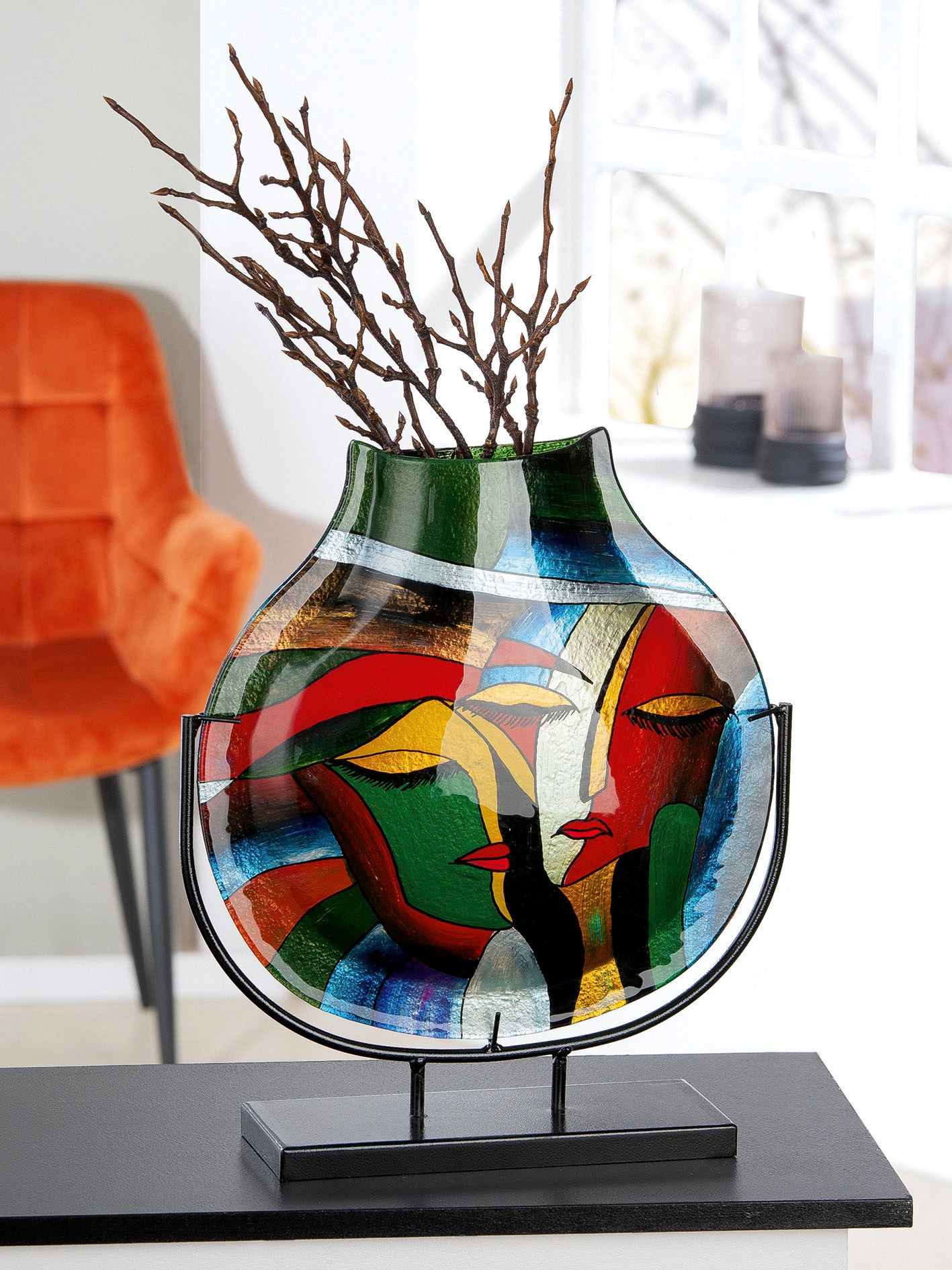 Casablanca by Gilde Dekovase »Vero« dekorative Vase aus Glas, Dekoobjekt
