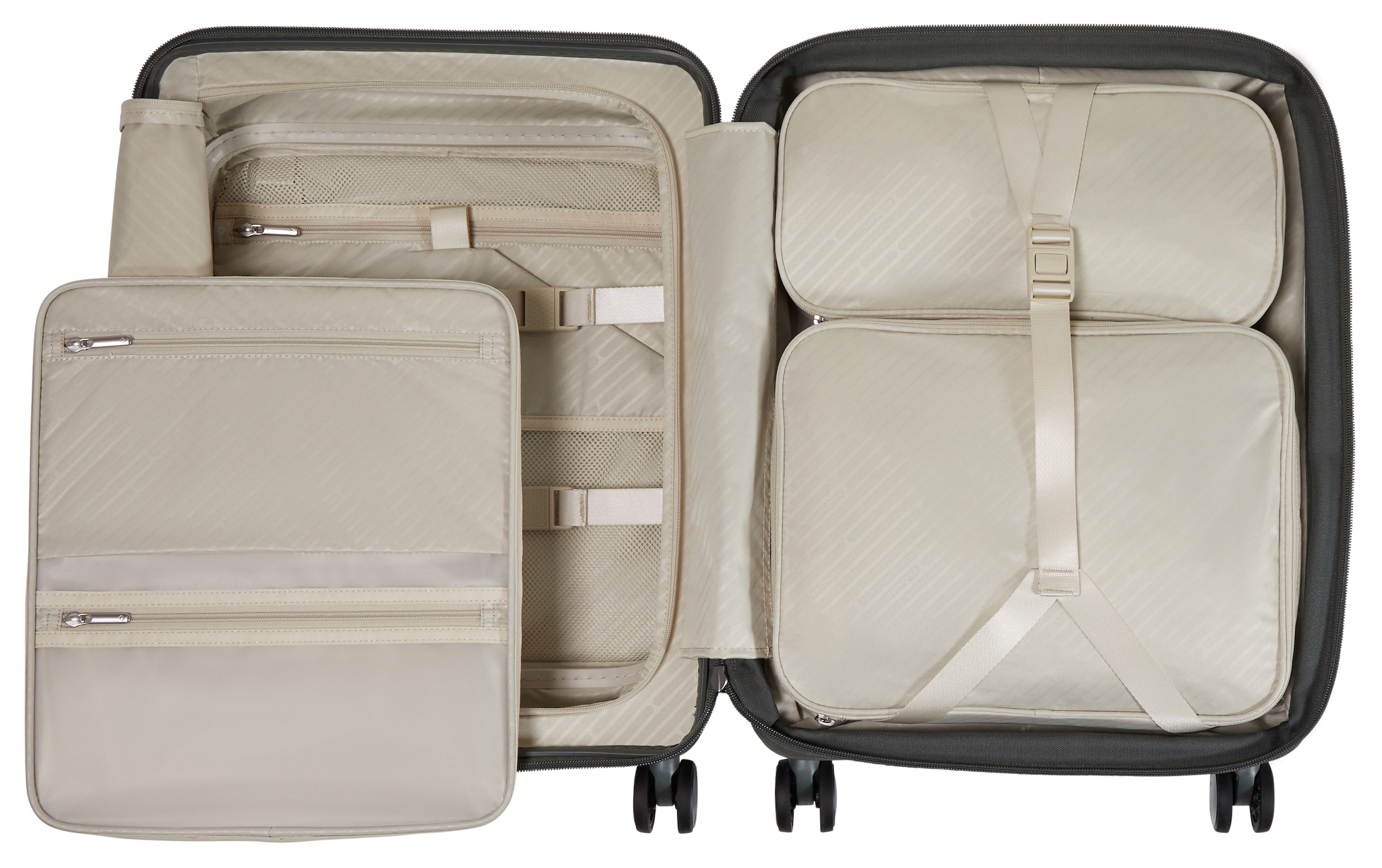 Samsonite Trolley à coque dure »PARALUX, verschiedene Grössen und Farben« 40 litre 4 Rollen avec système trolley à bouton-pression verrouillable et escamotable
