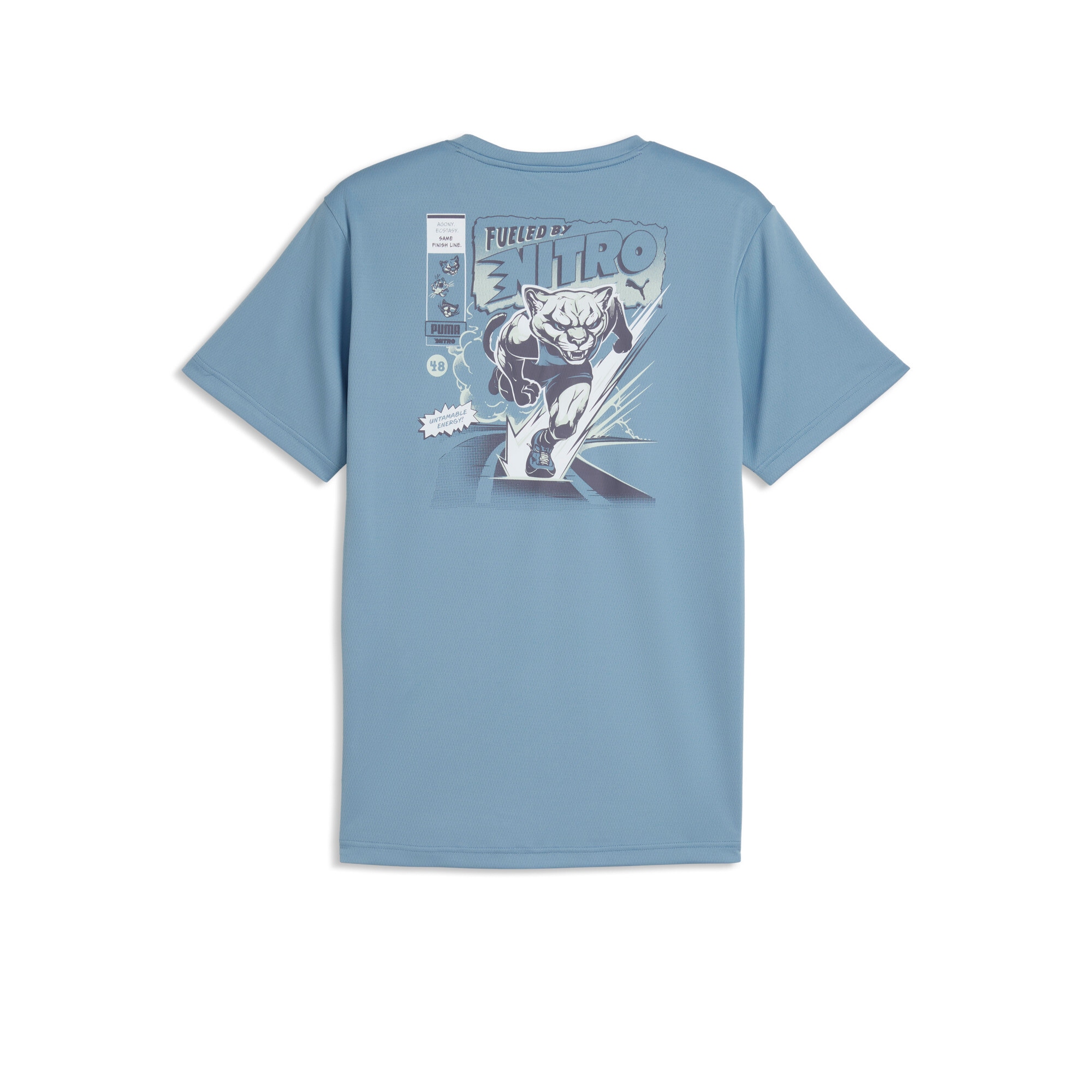 PUMA T-shirt de course »M RUN NITRO GRAPHIC TEE« Avec col rond, respirant, à séchage rapide