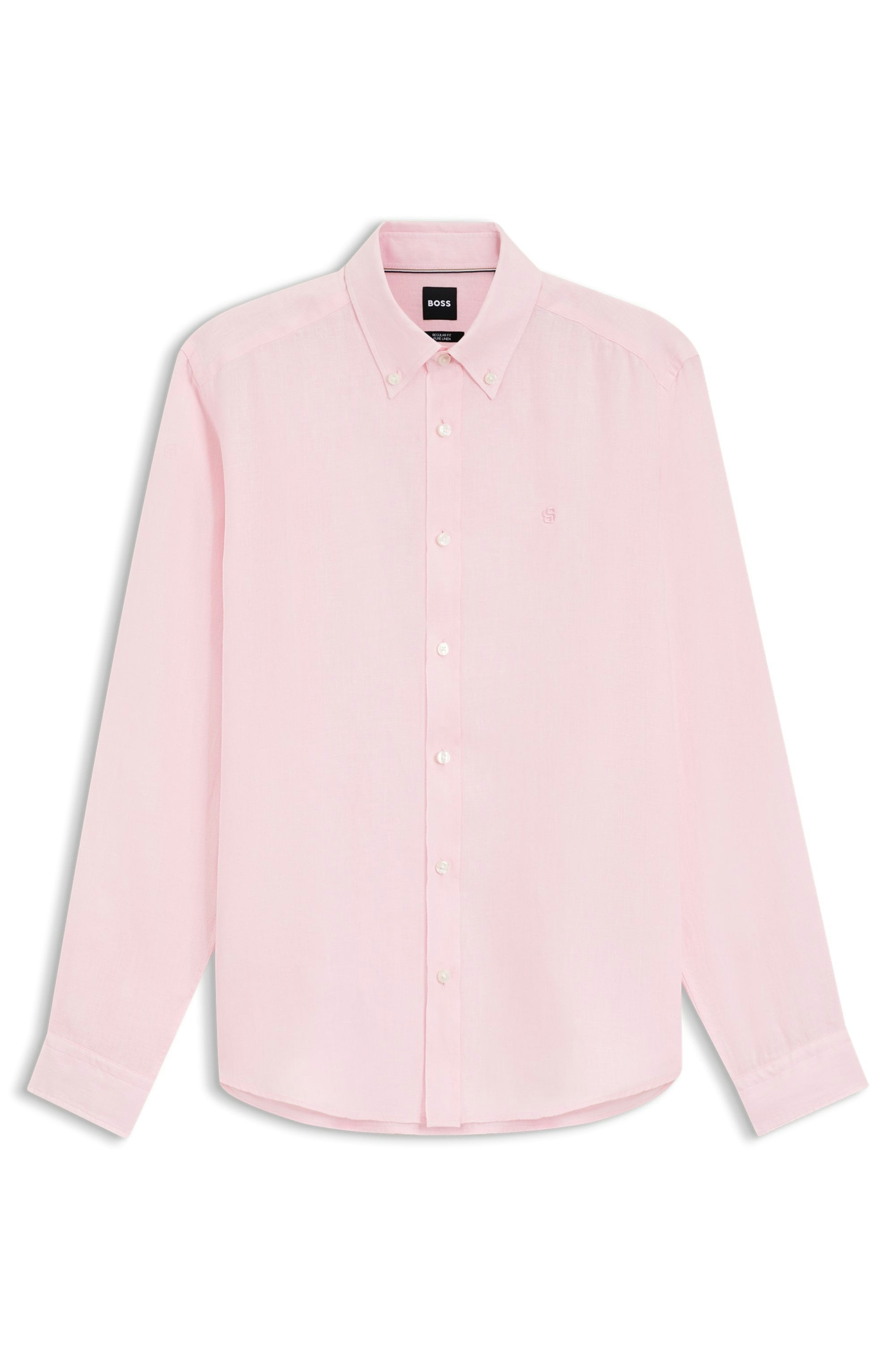 BOSS Chemise en lin »LIAM« mit Button-Down-Kragen, regular fit
