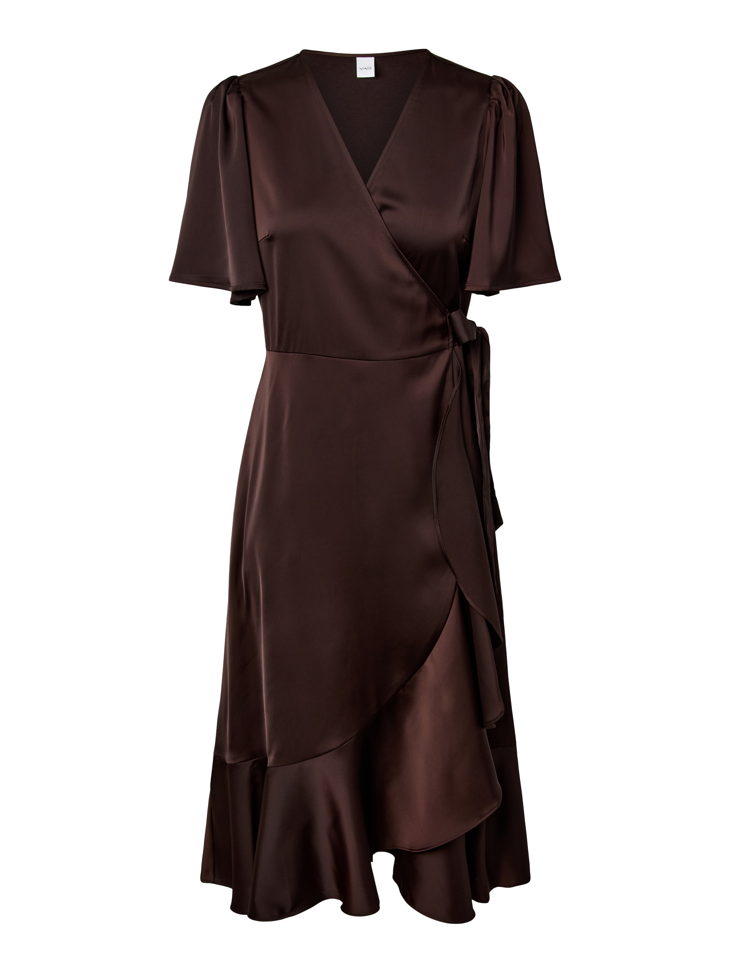 Y.A.S Wickelkleid »YASTHEA 2/4 MIDI WRAP DRESS S. NOOS« Materialmix, regular fit