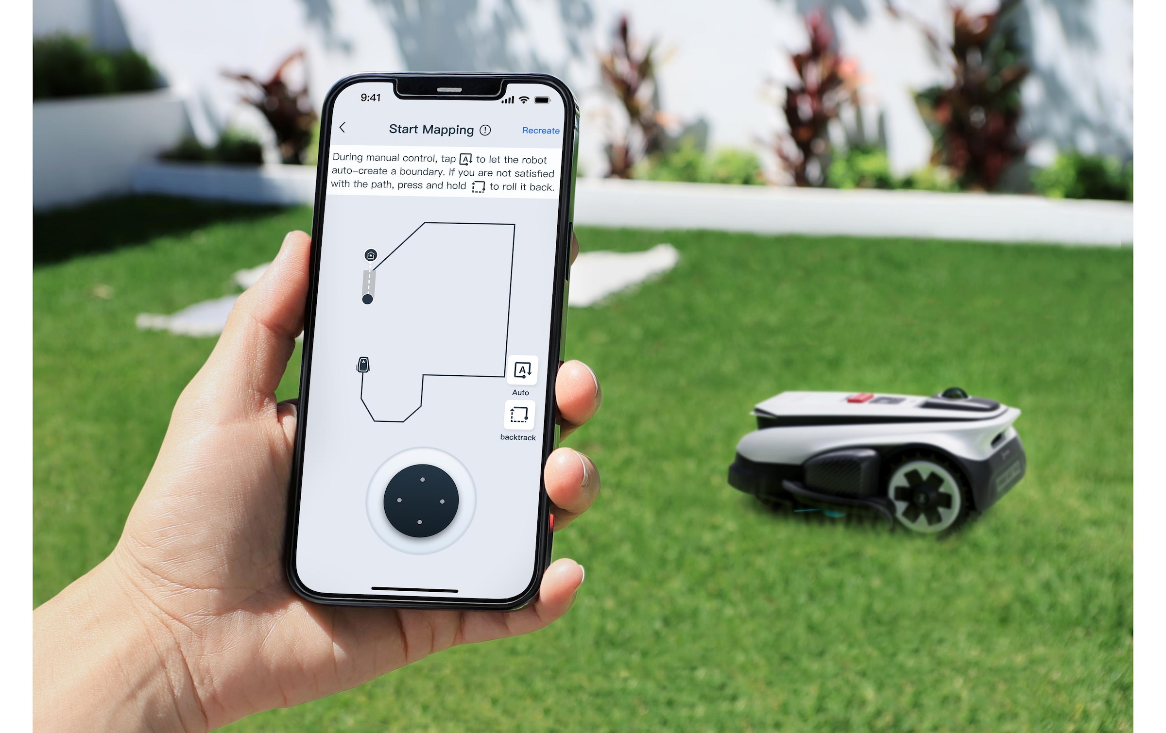 ECOVACS Robot tondeuse »GOAT A1600 LiDAR PRO« Mäheffizienz von 400 m²/h, Trimmer (8500 rpm),   Dual-LiDAR Navigation, leistungsstarker 32-V Energieplattform