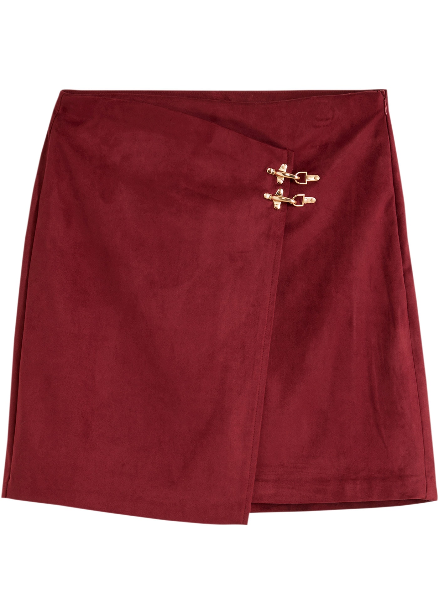 bonprix Jupe en similicuir »Lederimitat-Rock in Wickeloptik« Lederimitat-Rock in Wickeloptik