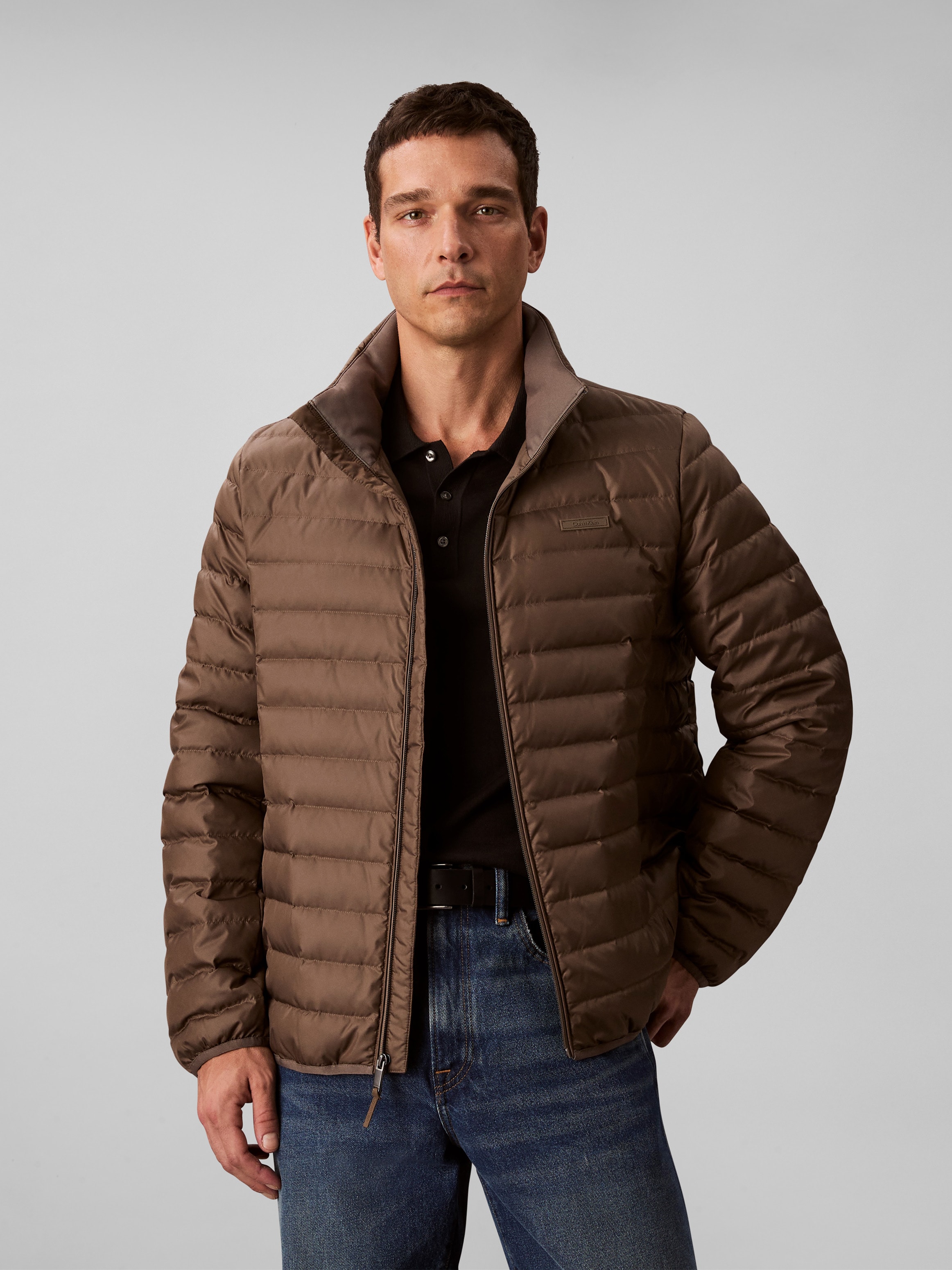 Calvin Klein Veste matelassée »LS LT WT NYLN CHNNLD« ohne Kapuze Mit Rundhalsausschnitt