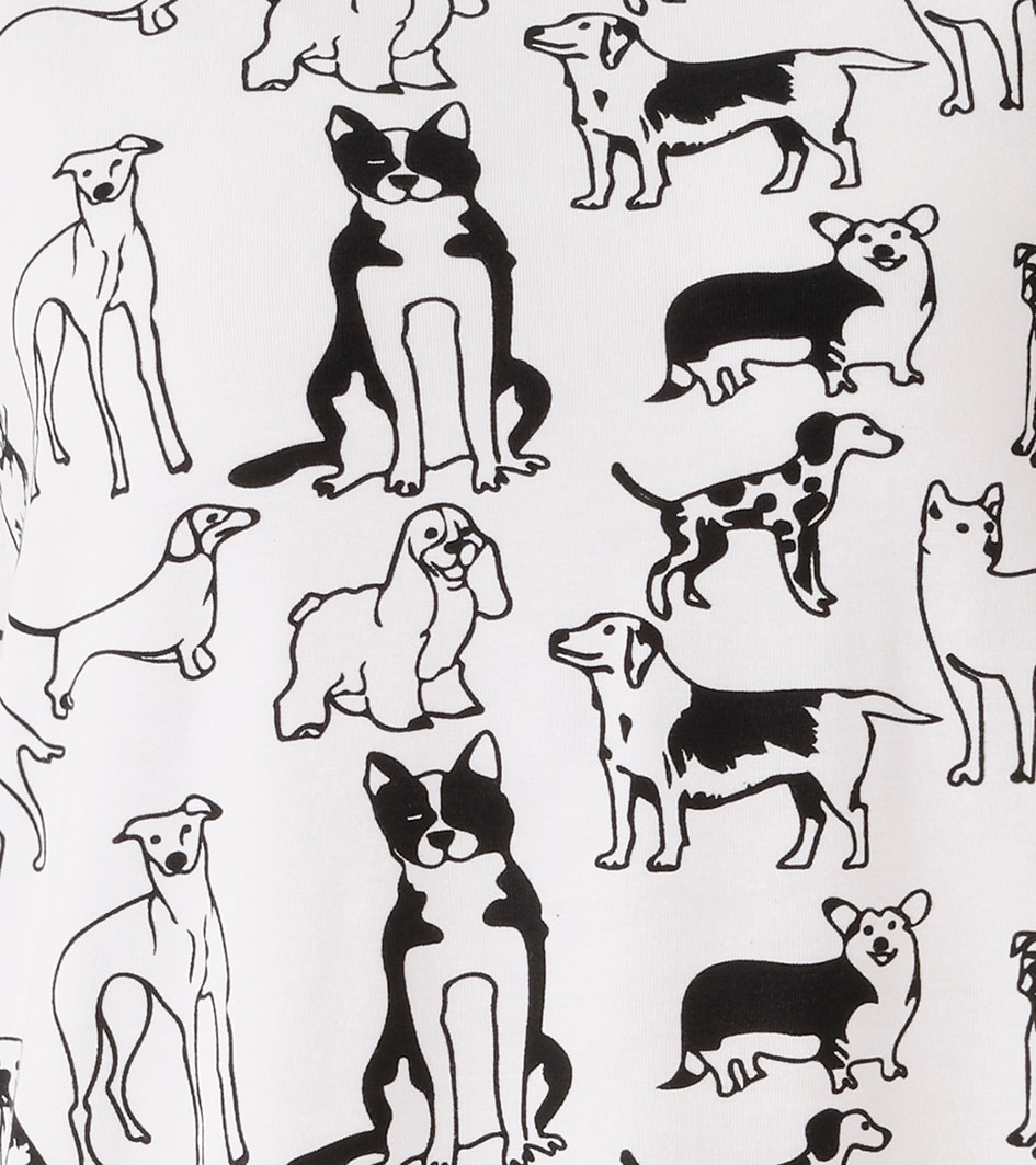 Aniston CASUAL T-shirt allover mit niedlichen Hunden bedruckt - NEUE KOLLEKTION