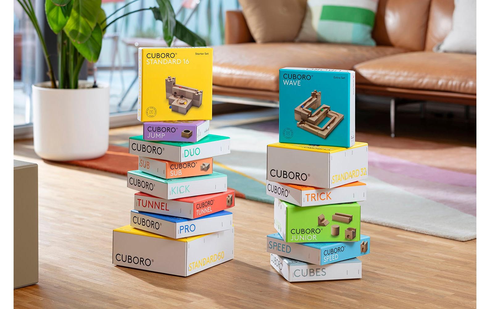   Piste de billes »Cuboro Zubehör Pro extra Set« Nchhaltiges Spielzeug aus naturbelassenem Schweizer Buchenholz