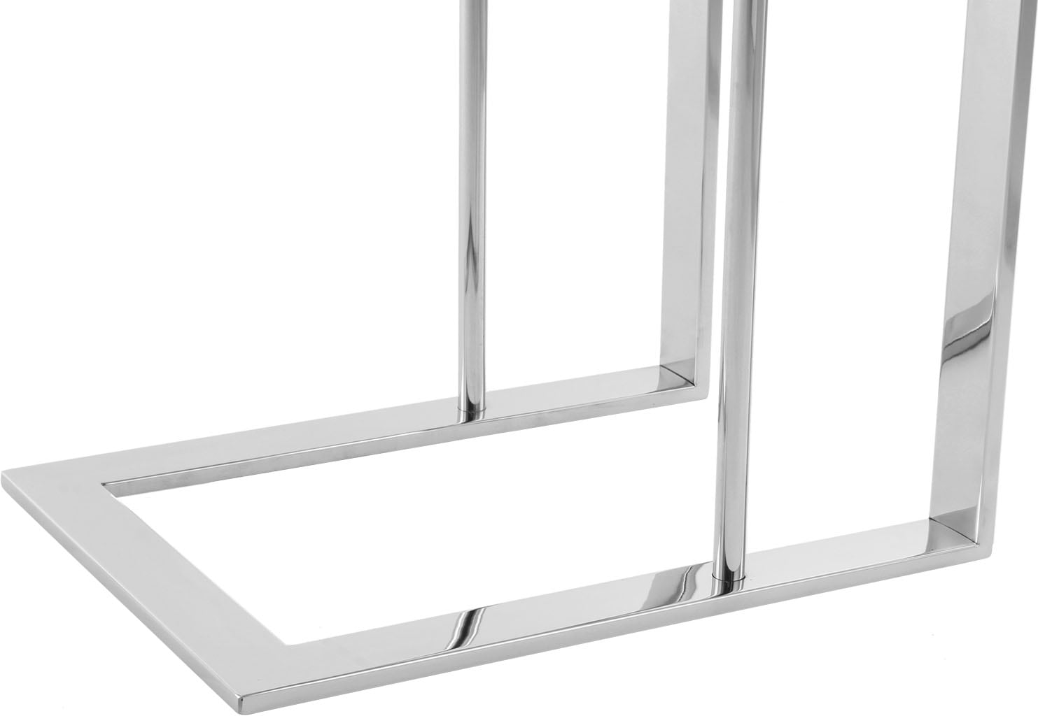 Kayoom »Sten 125, Minimalistischer Stil, Gefertigt aus 100 % Edelstahl« 1 Stk. tlg. Minimalistischer Beistellisch in C-Form aus Edelstahl