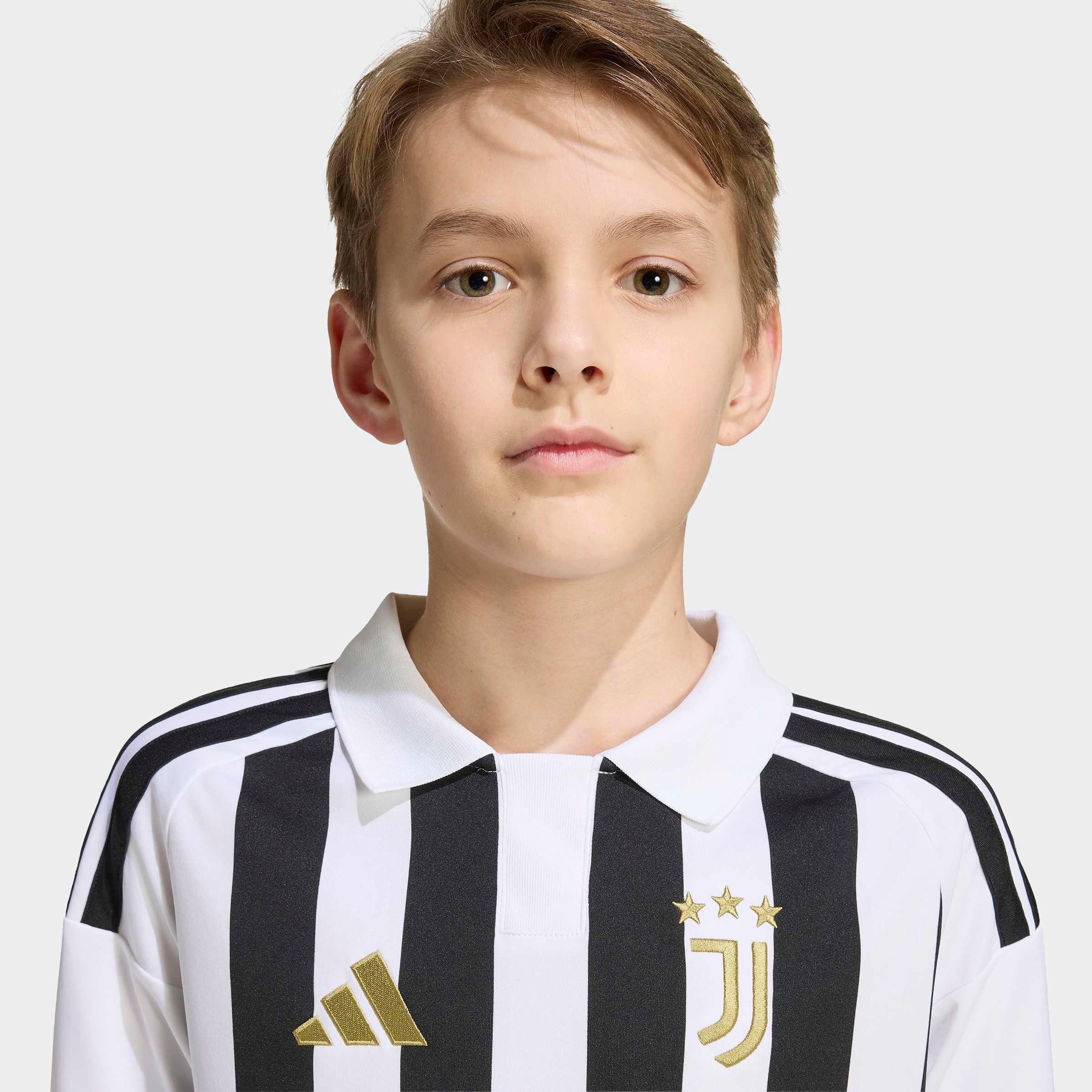 adidas Performance Maillot de foot »JUVENTUS TURIN 26/27 KIDS HEIMTRIKOT« avec technologie Climacool, col traditionnel, avec 3 bandes
