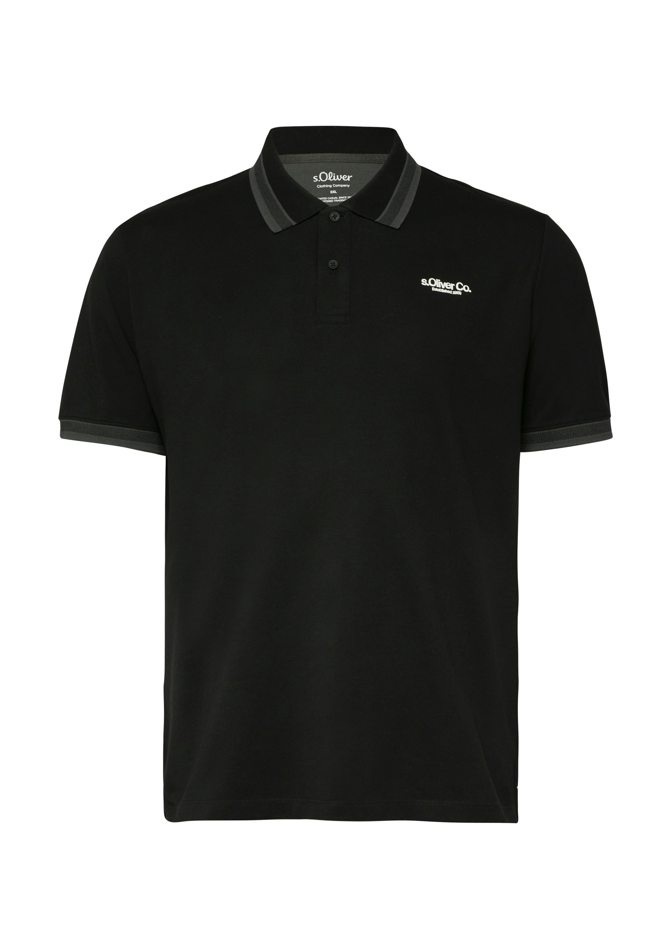 s.Oliver Men Big Sizes Poloshirt mit Logo Print