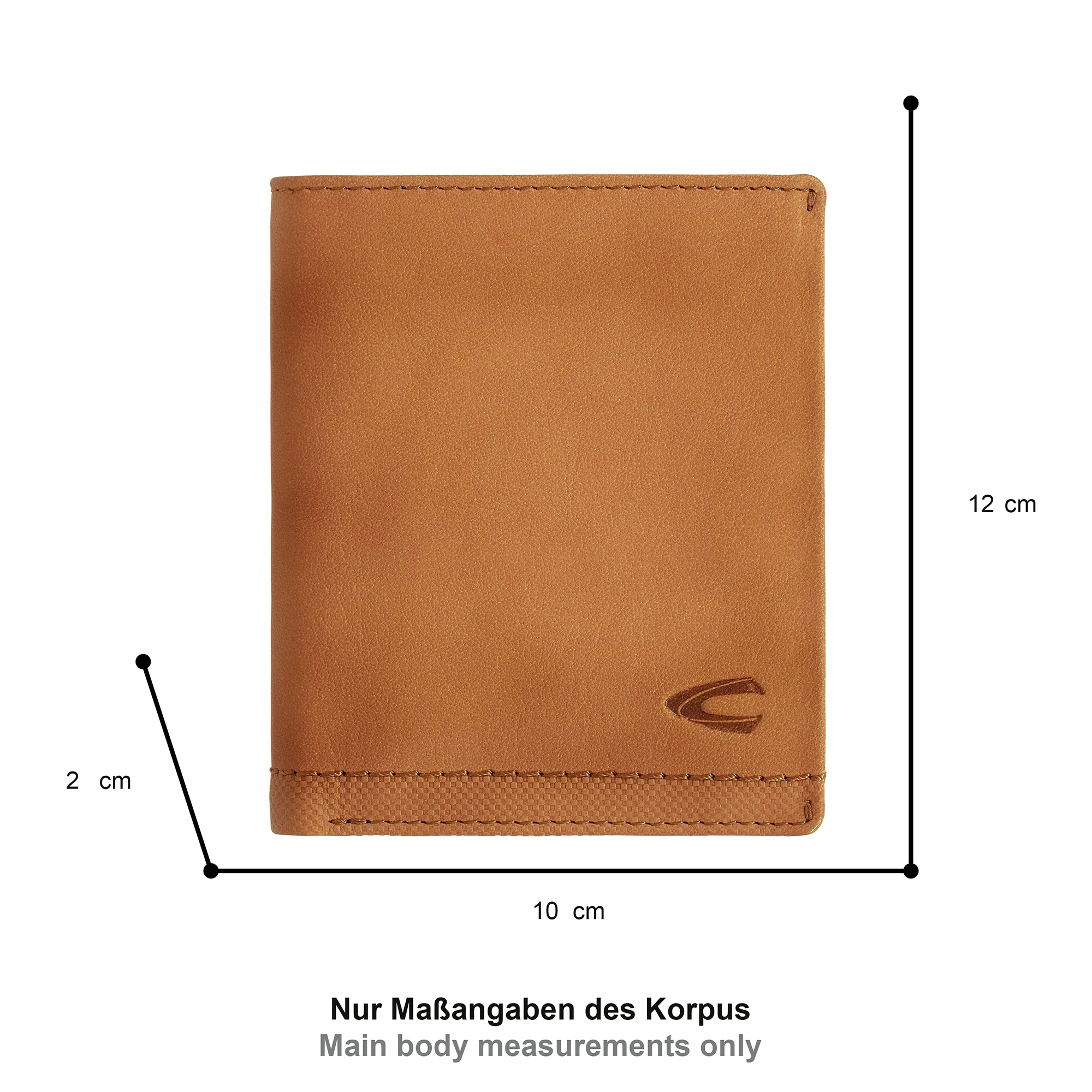 camel active Porte-monnaie »Nimbus« cuir à grain doux avec coutures décoratives légèrement contrastées, protection RFID