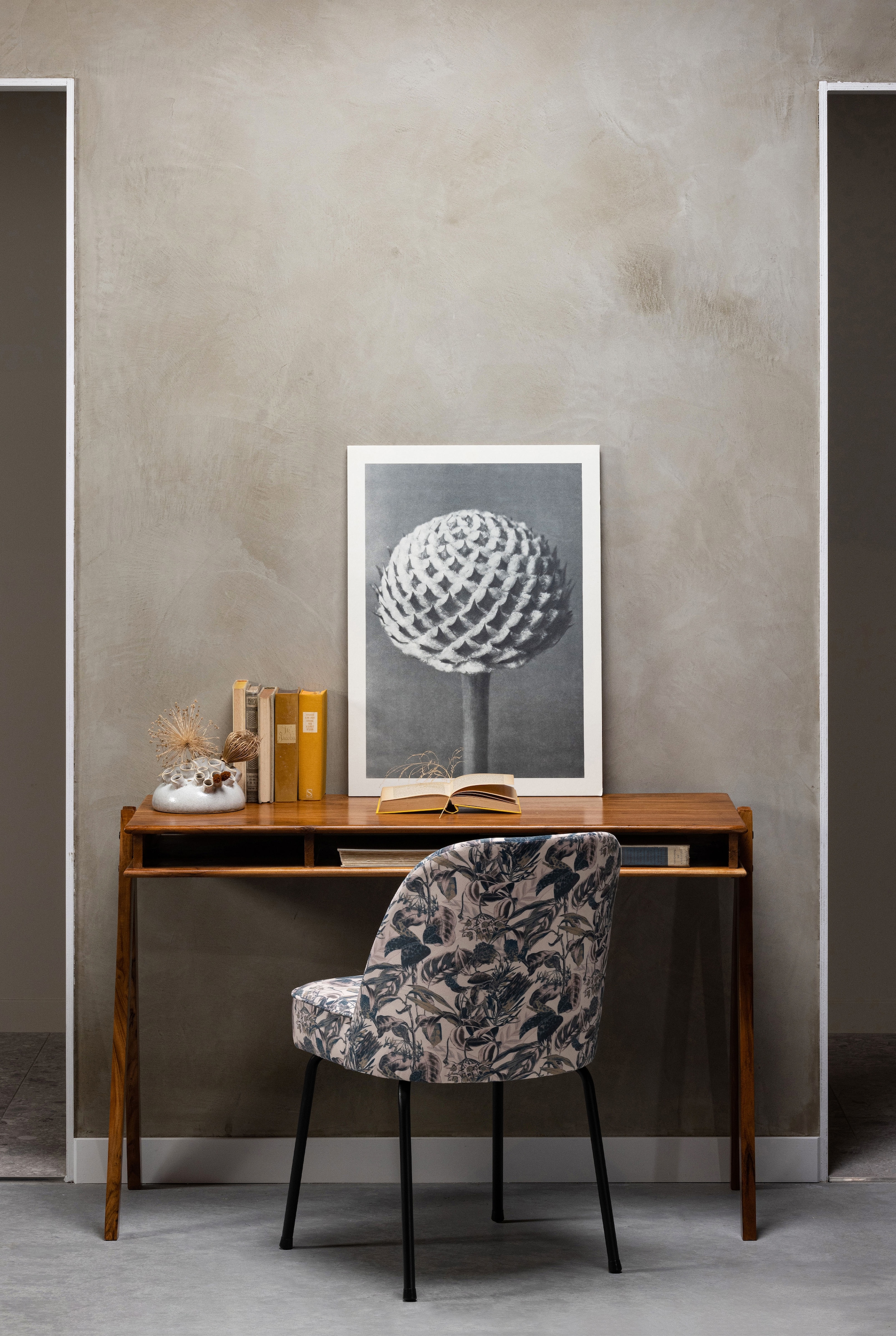 WOOOD Schreibtisch »Compartment aus Akazienholz mit drei offenen Fächern 120x50x78 cm« Tragkraft Blatt 25 kg, einfach zu montieren, sichtbare Maserung