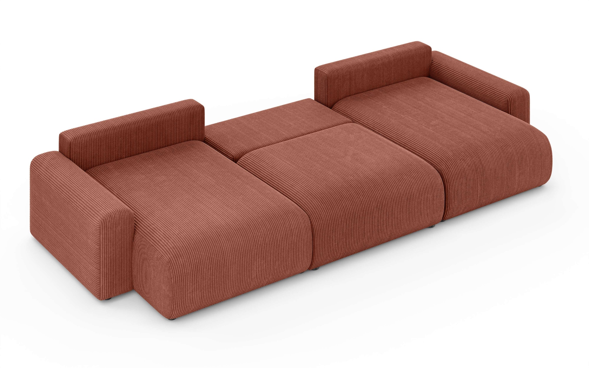 Home affaire Paysage de salon »LAKESIDE mit Bettfunktion und Bettkasten, Masse B/T/H: 332,5/142/84 cm« U‑Form mit vielen Kissen und Wellenunterfederung