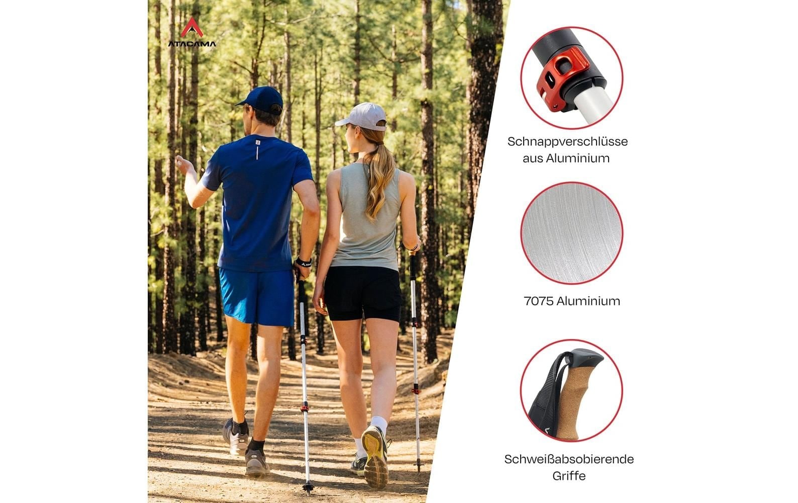   Bâtons de marche nordique »Atacama 110-135 cm«