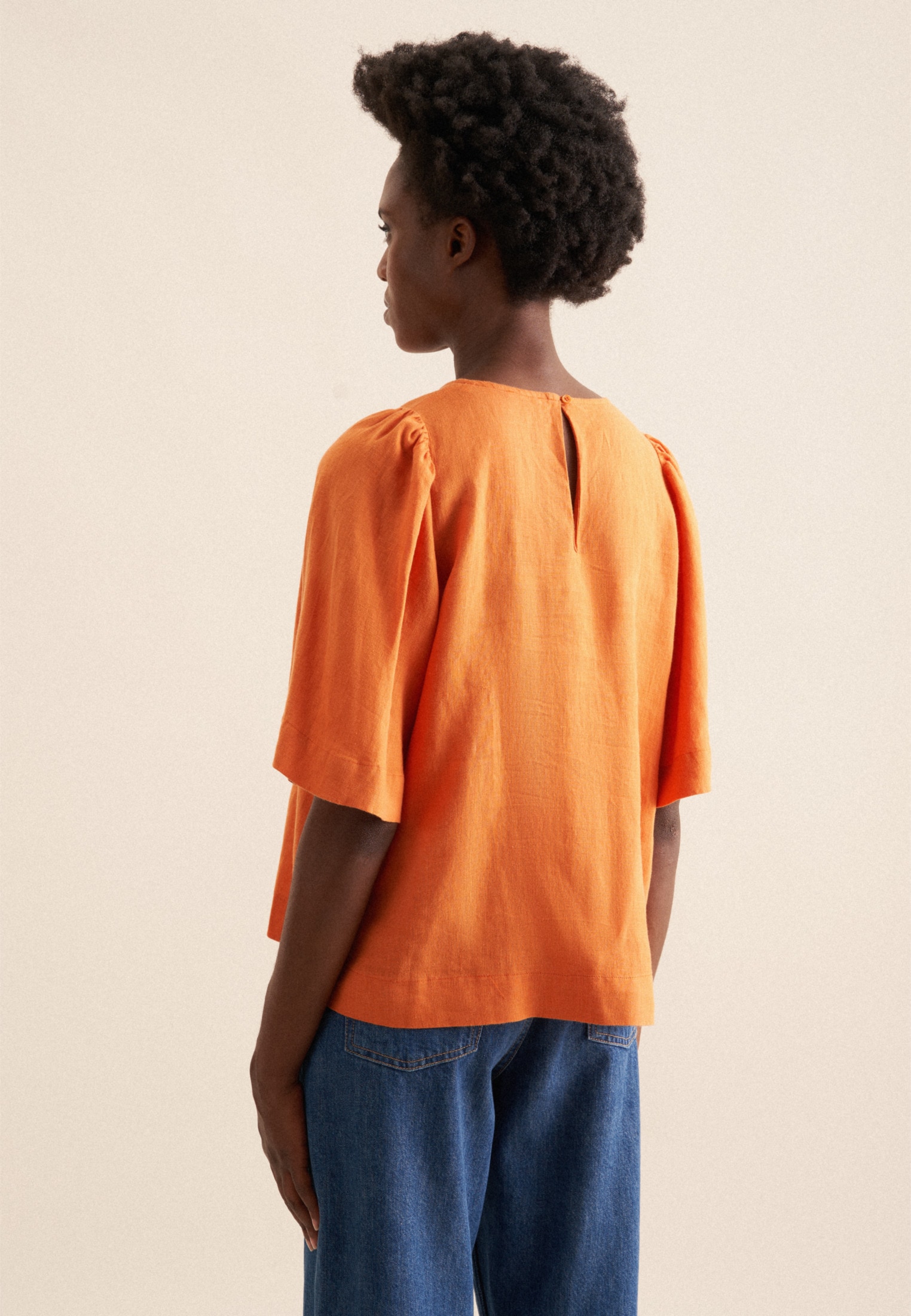 seidensticker Shirtbluse »Schwarze Rose« 1/2 Rundhals Uni