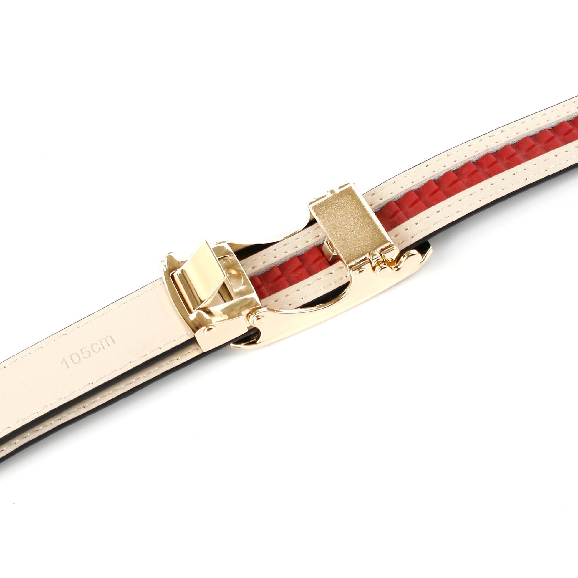 Anthoni Crown Ceinture en cuir Schmaler Ledergürtel in schwarz