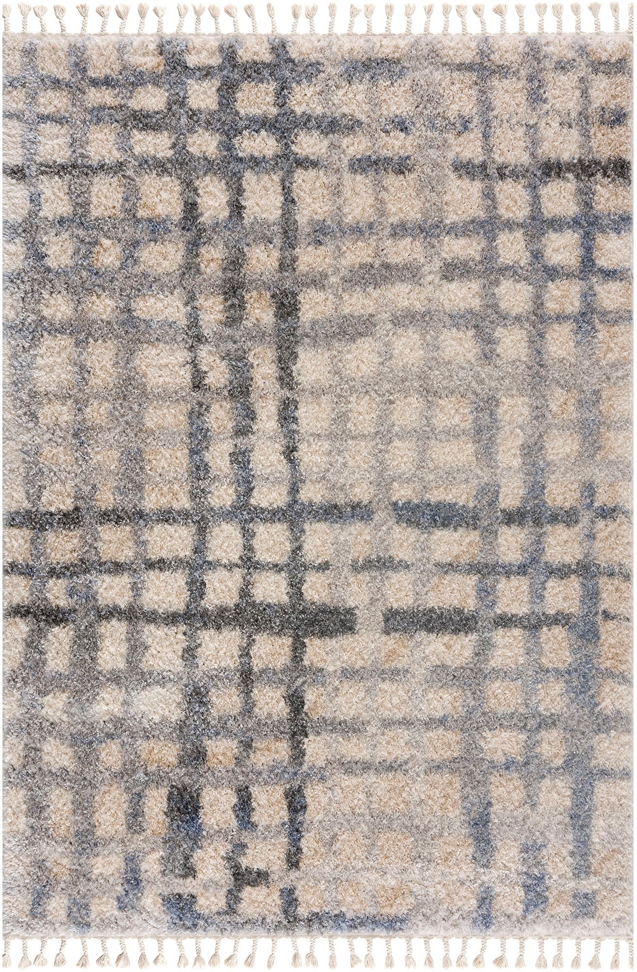 Sanat Hochflor-Teppich »Versay 1504« rechteckig 45 mm Höhe Wohnzimmer, Langflor, Shaggy Teppich