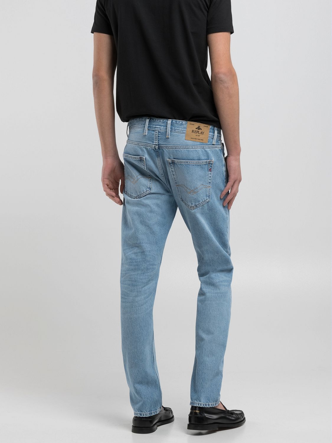 Replay Straight-Jeans »GROVER« in vielen verschiedenen Waschungen, mit Stretch