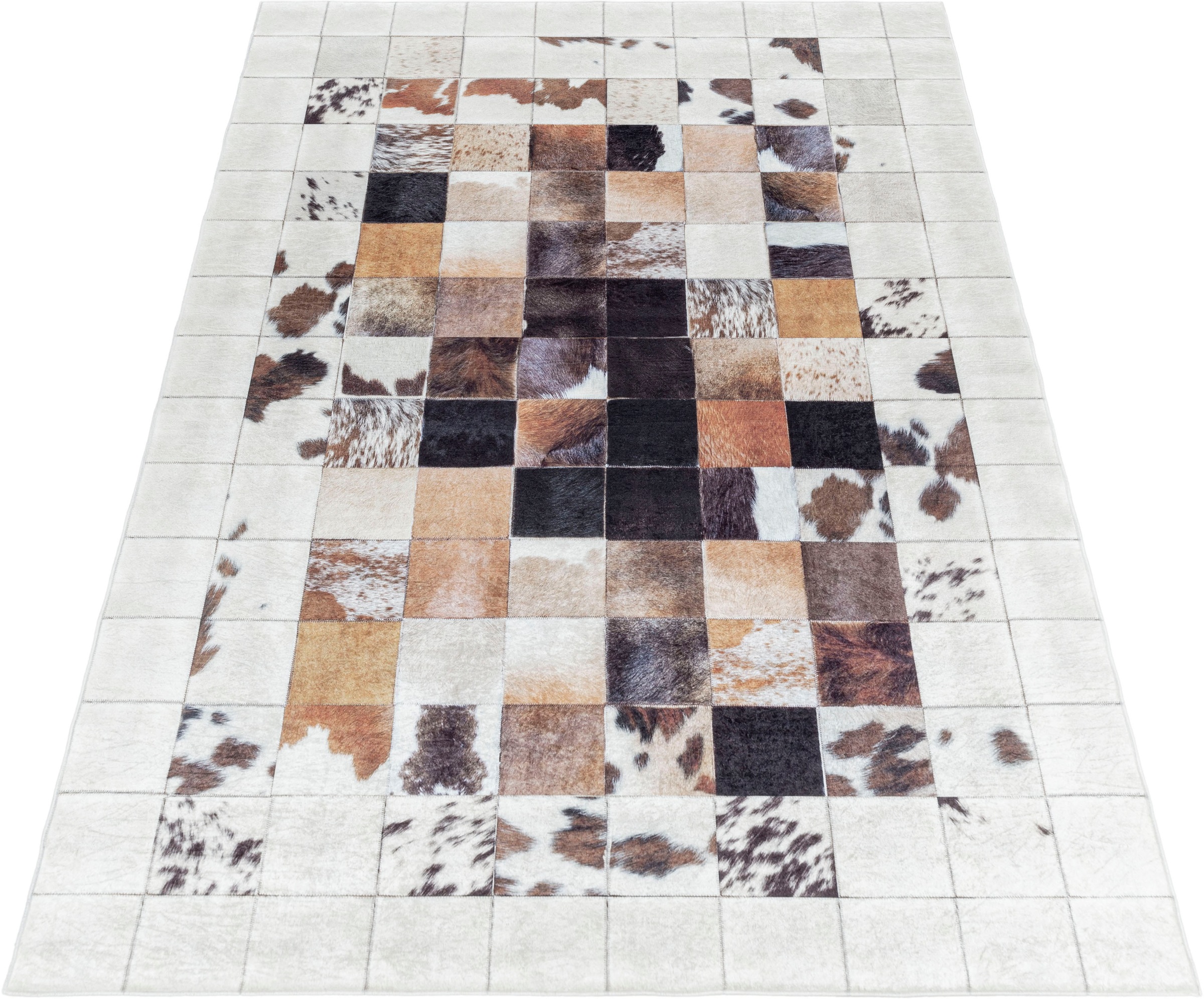Ayyildiz Teppiche Teppich »FIESTA 4306« rechteckig 6 mm Höhe Pflegeleicht / Moderner Fell Look