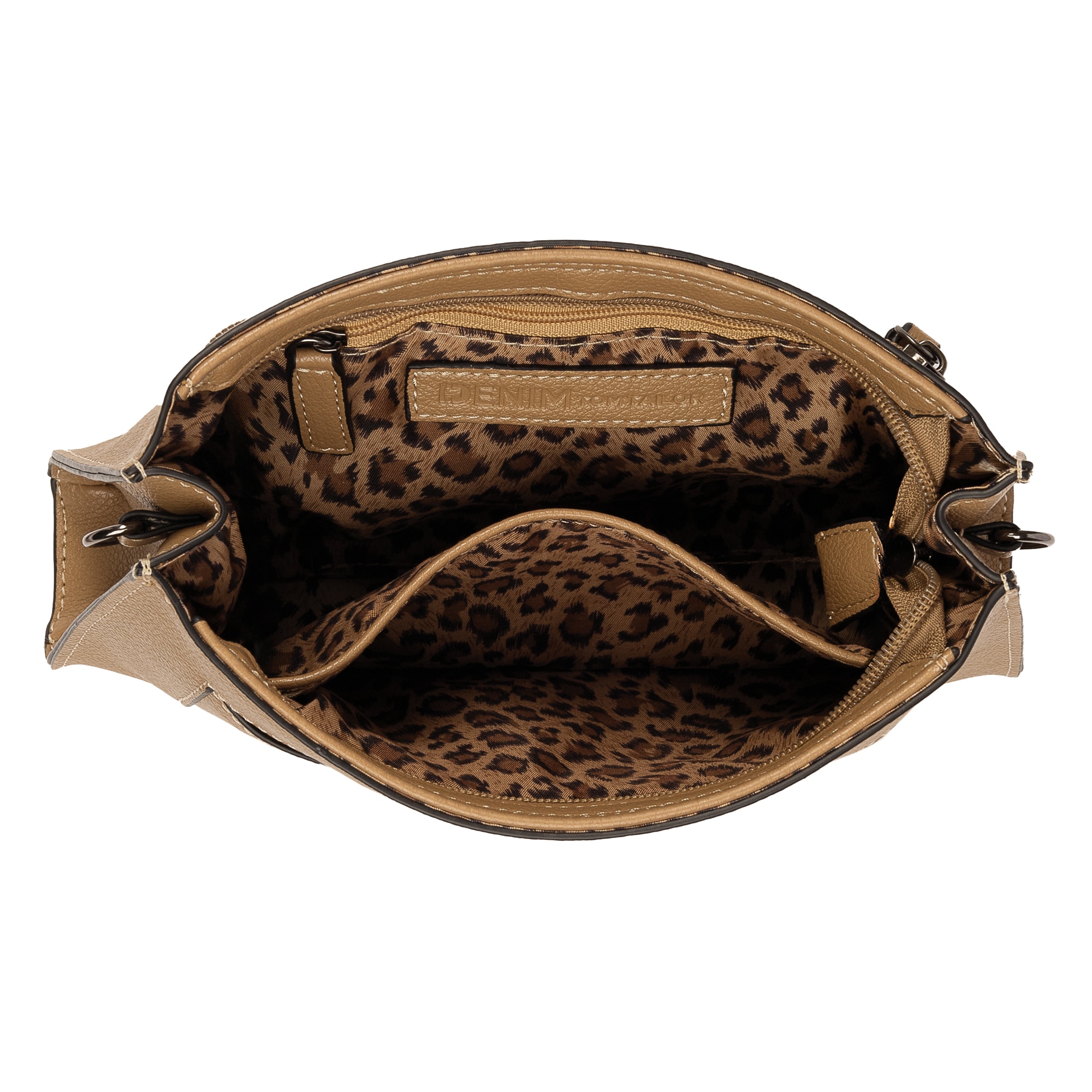 TOM TAILOR Denim Umhängetasche »Lennon« Damen Schultertasche, Handtasche mit abnehmbarer Metallkette