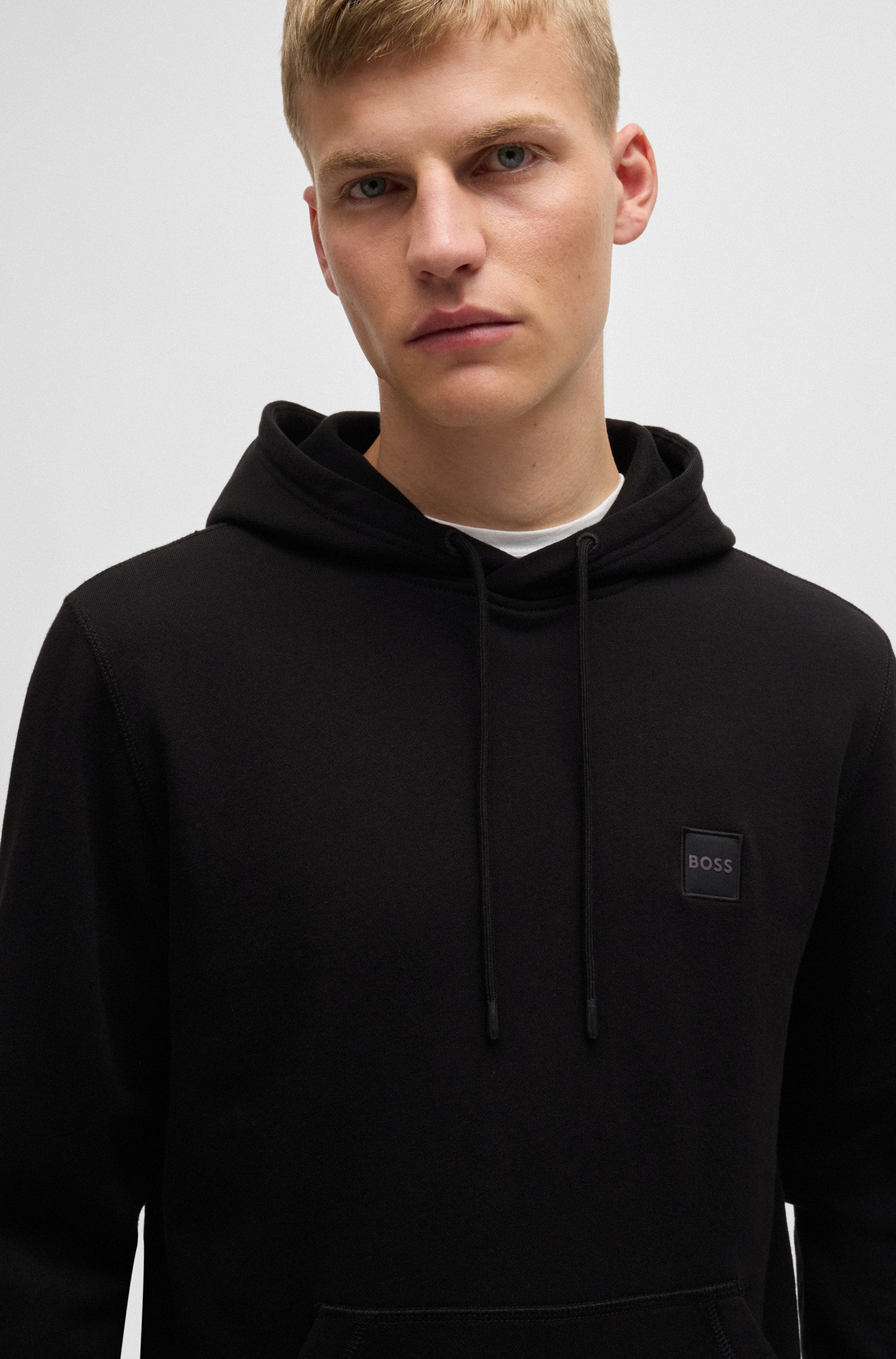 BOSS ORANGE Sweat à capuche »Wetalk«, mit gesticktem BOSS Markenlabel
