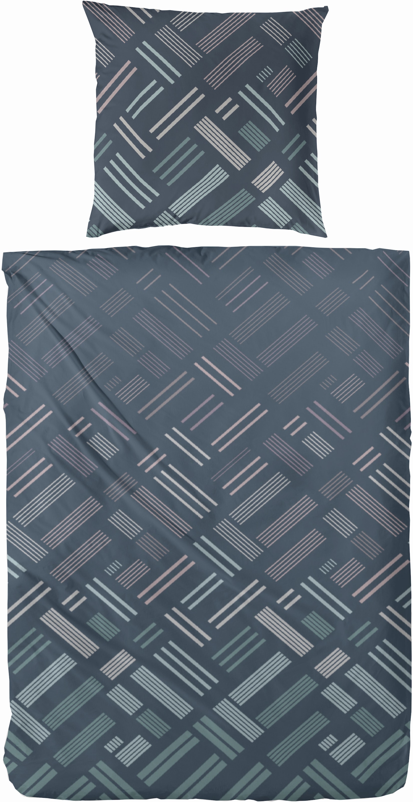 Primera Bettwäsche »Satin Bettwäsche "Retro"« 2 Stk. tlg. Mit Kindheitserinernden Tetris strukturen