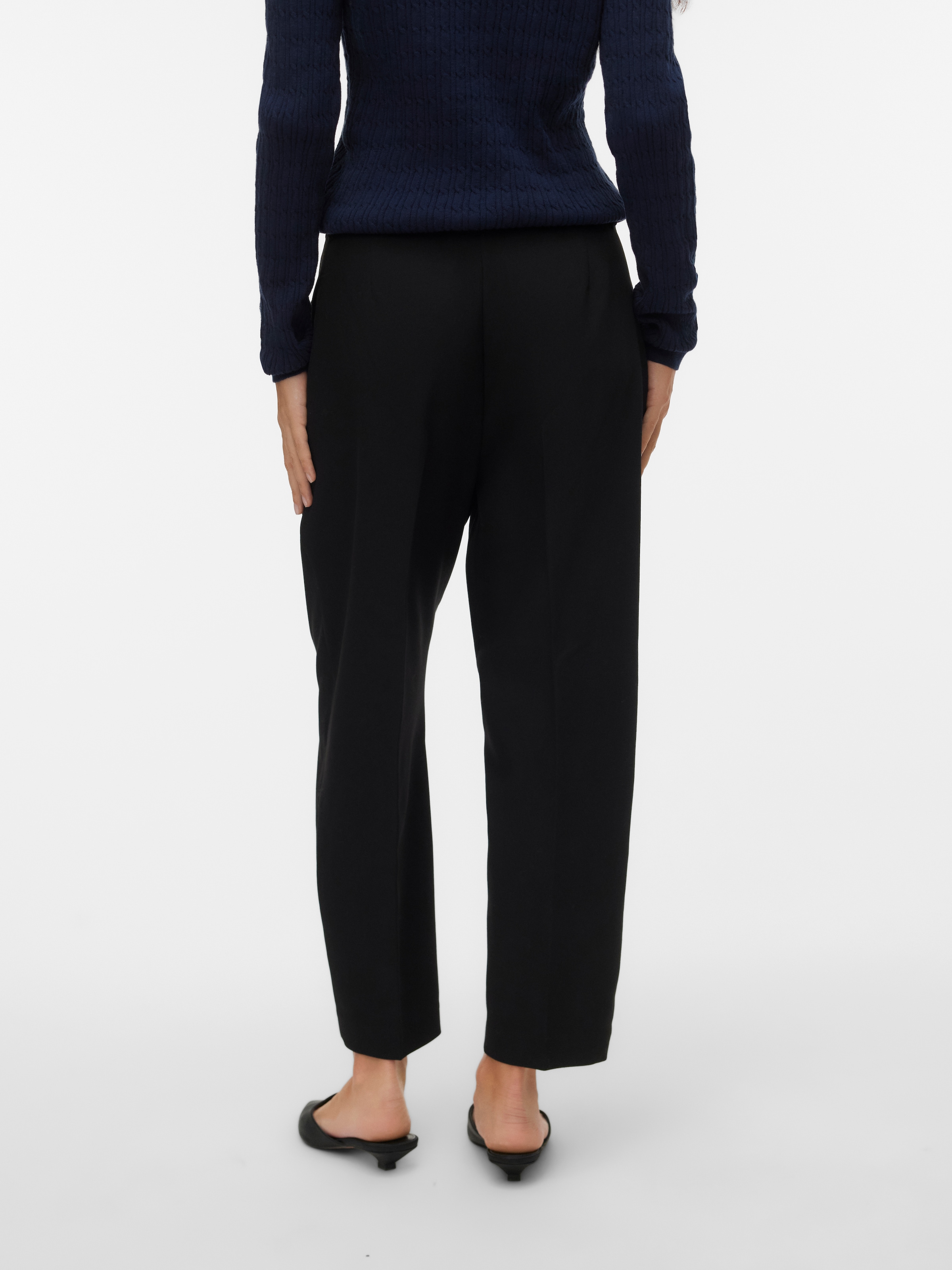 Vero Moda Pantalon de costume »VMELMA MW BARREL BELT ANKLE PANT NOOS«