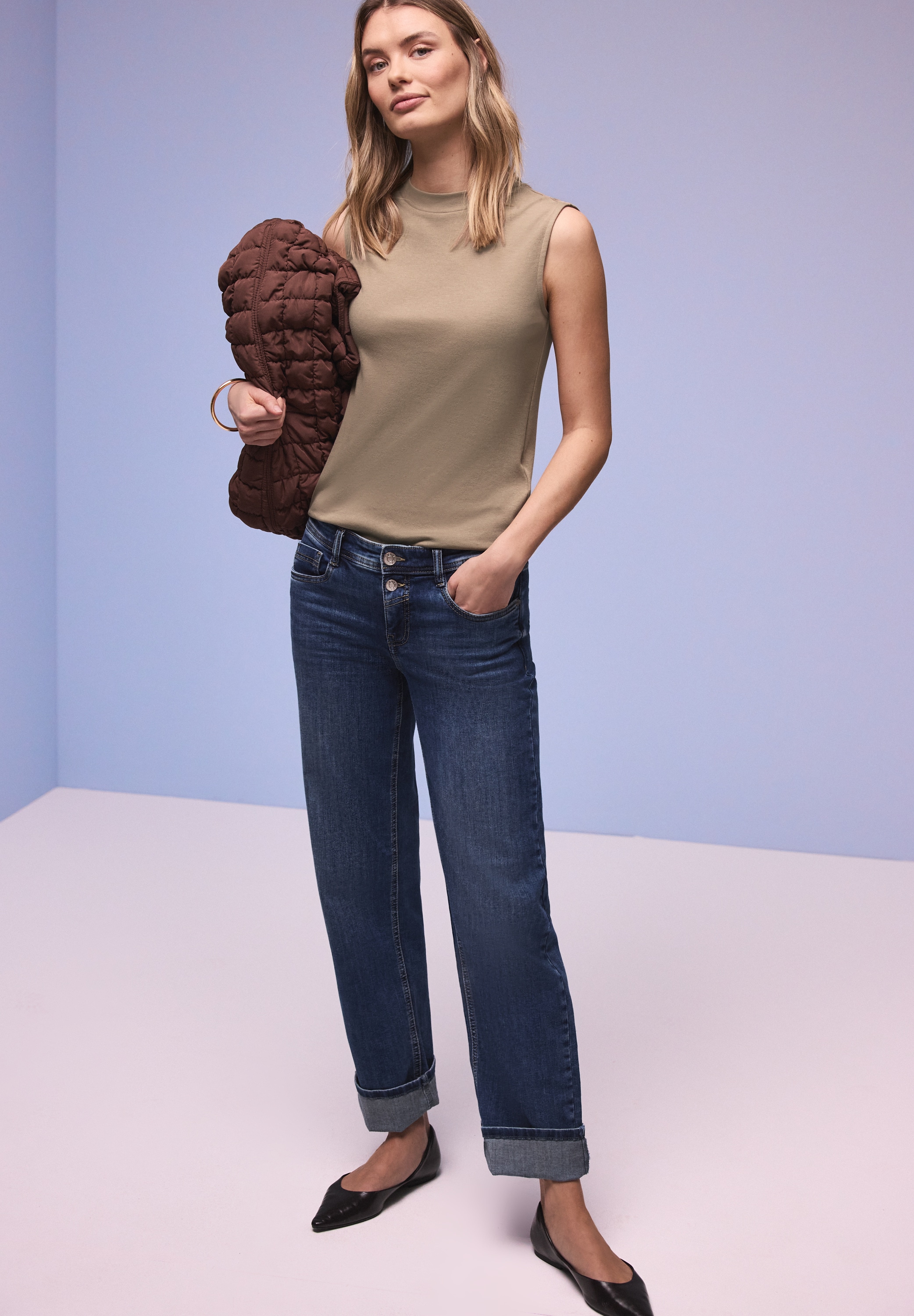 STREET ONE Haut de chemise mit Turtleneck