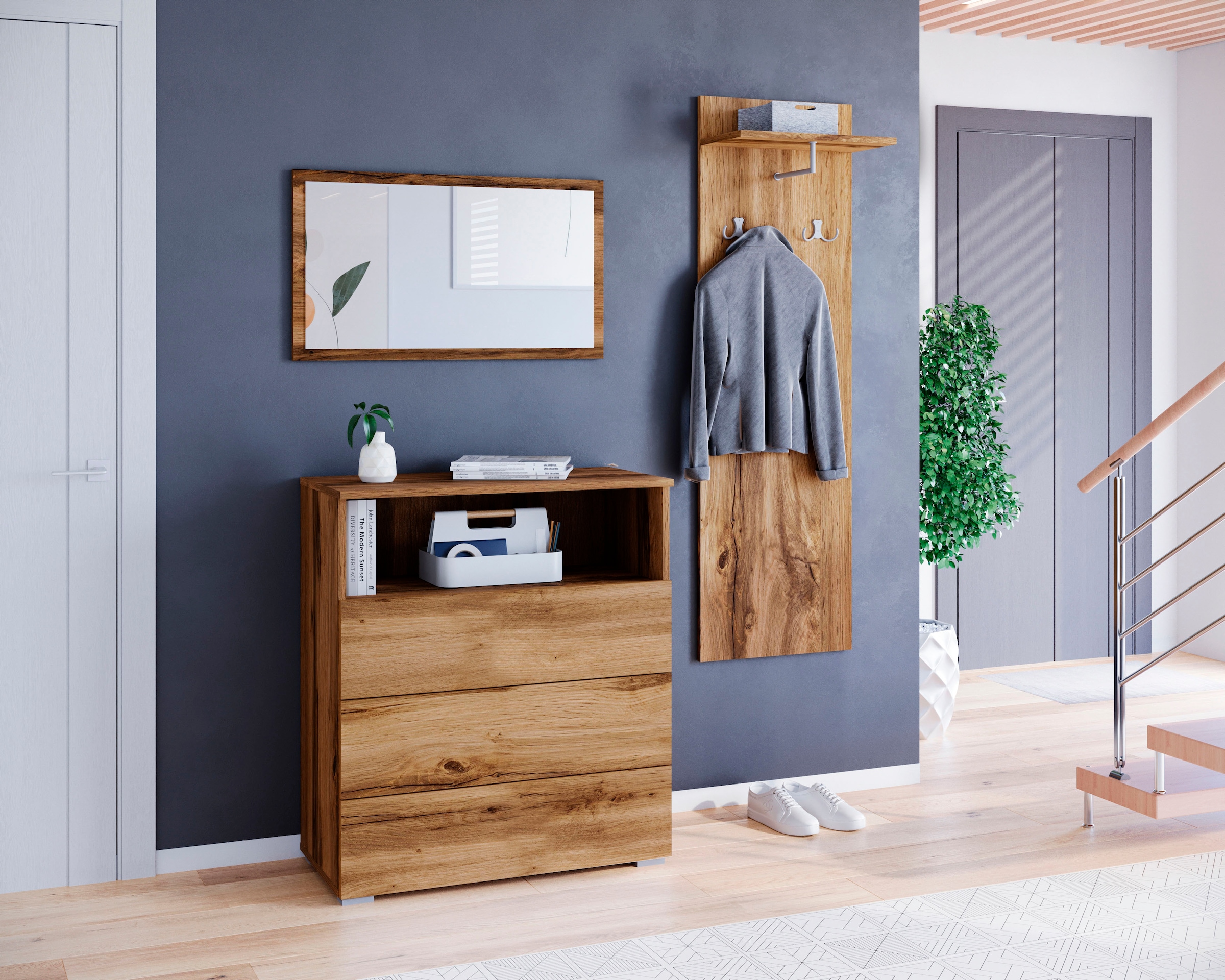 GOODproduct Ensemble de vestiaires »PARIS/ TOKYO« Ensemble complet, 3 cuis tlg.