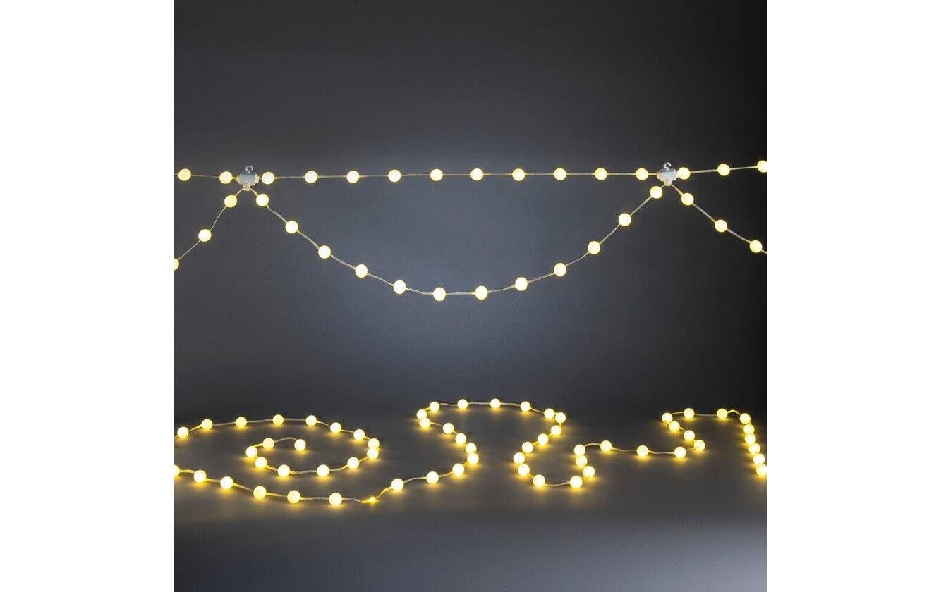 KONSTSMIDE Lumière décorative »LED Globe-Lichtervorhang in Bogenform« blanc chaud