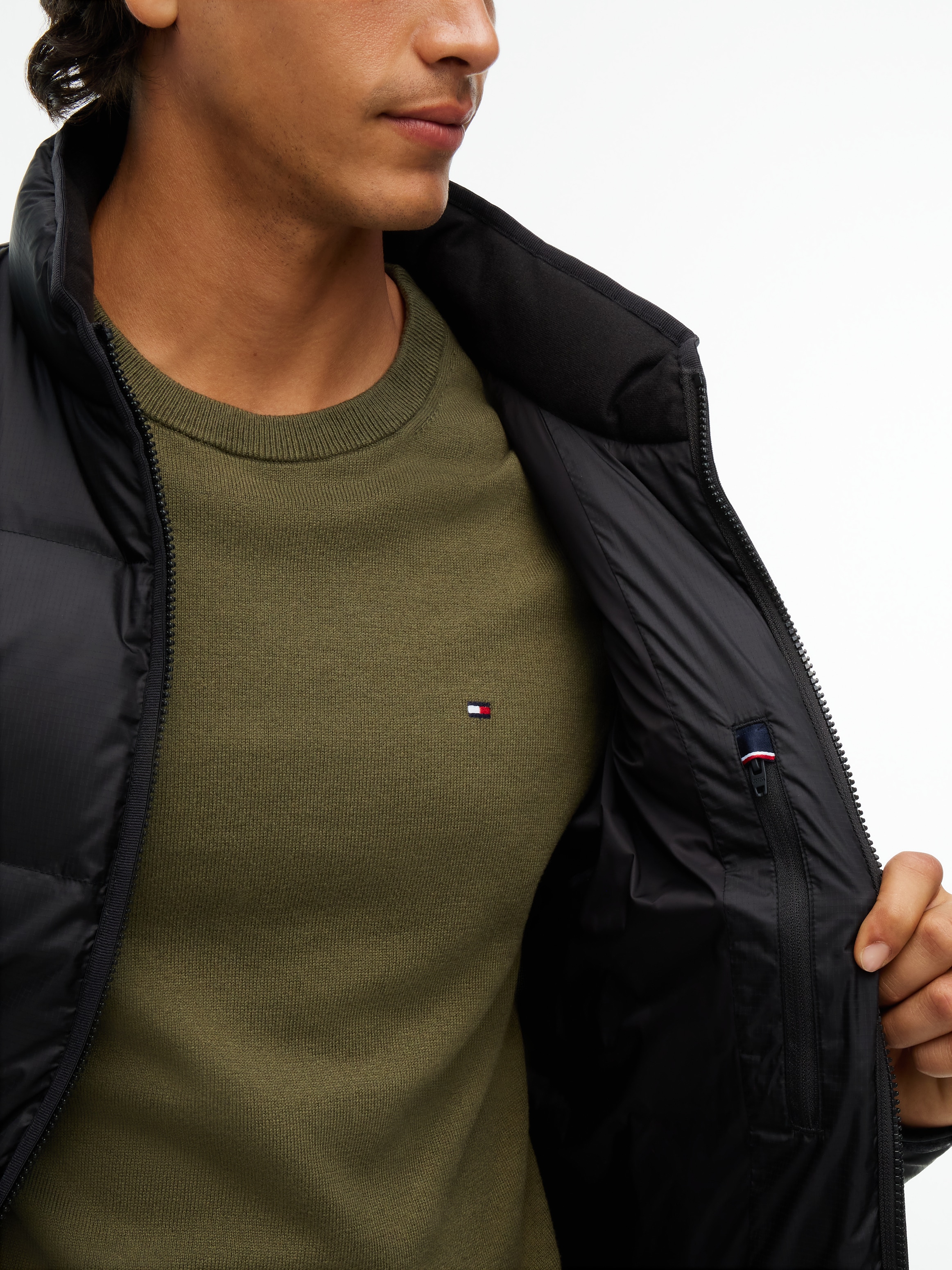 Tommy Hilfiger Doudoune »RIPSTOP STAND DOWN PUFFER JACKET« mit Daunenfüllung