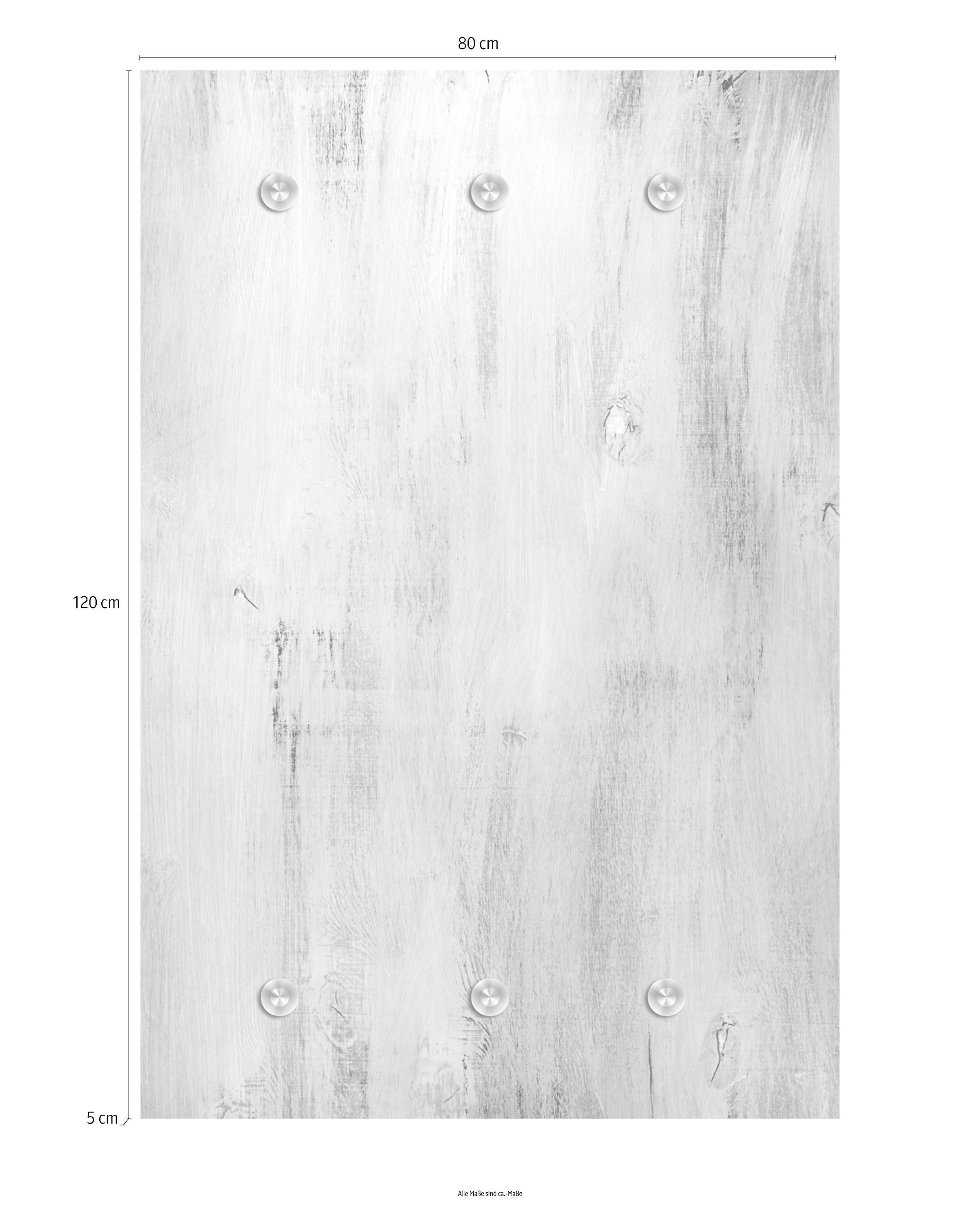 queence Barre de penderie »Holzoptik« mit 6 Haken, 80 x 120 cm