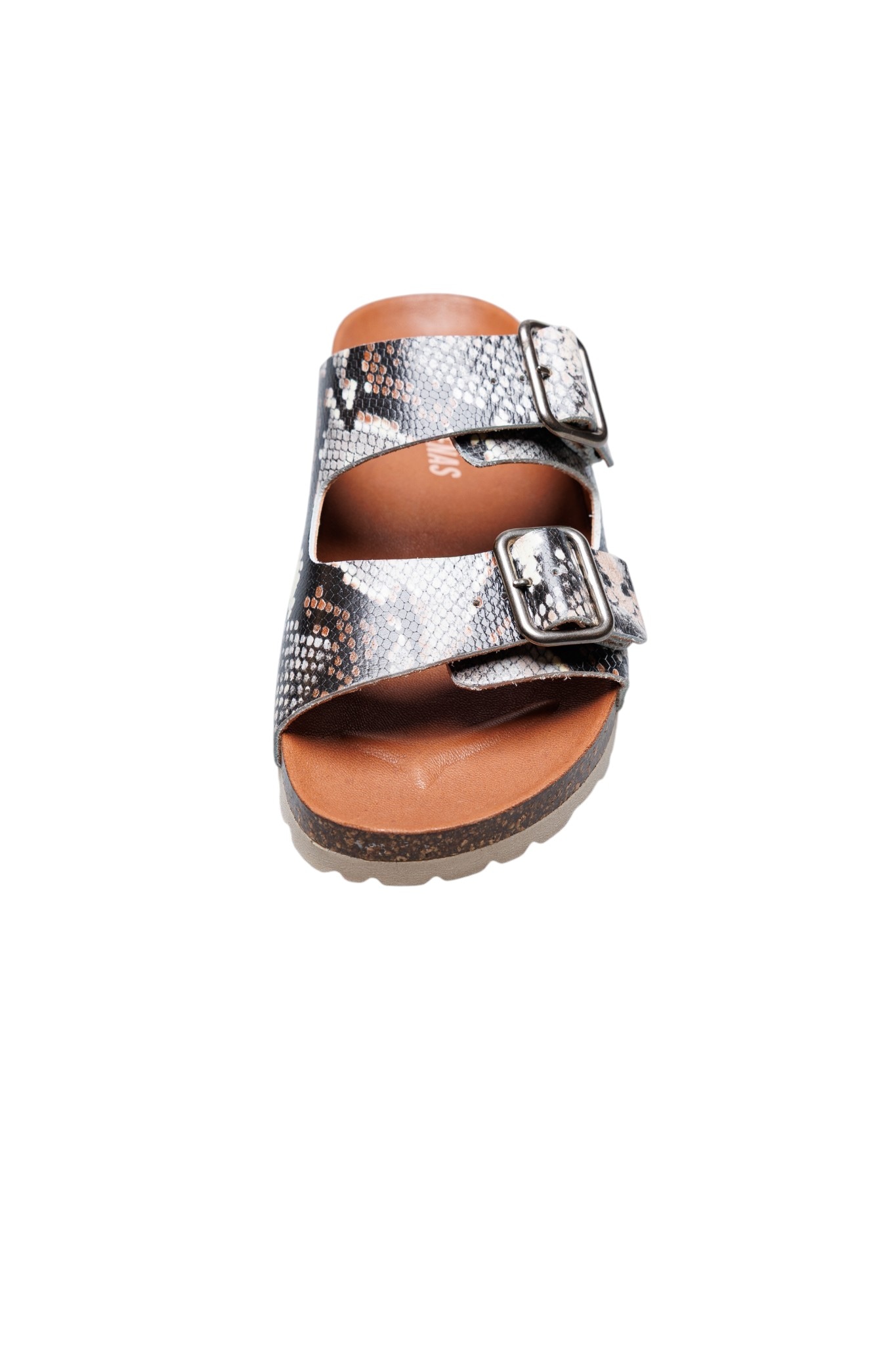 VERBENAS Pantolette  chaussure d’été, chausson, chaussure de plage aspect reptile