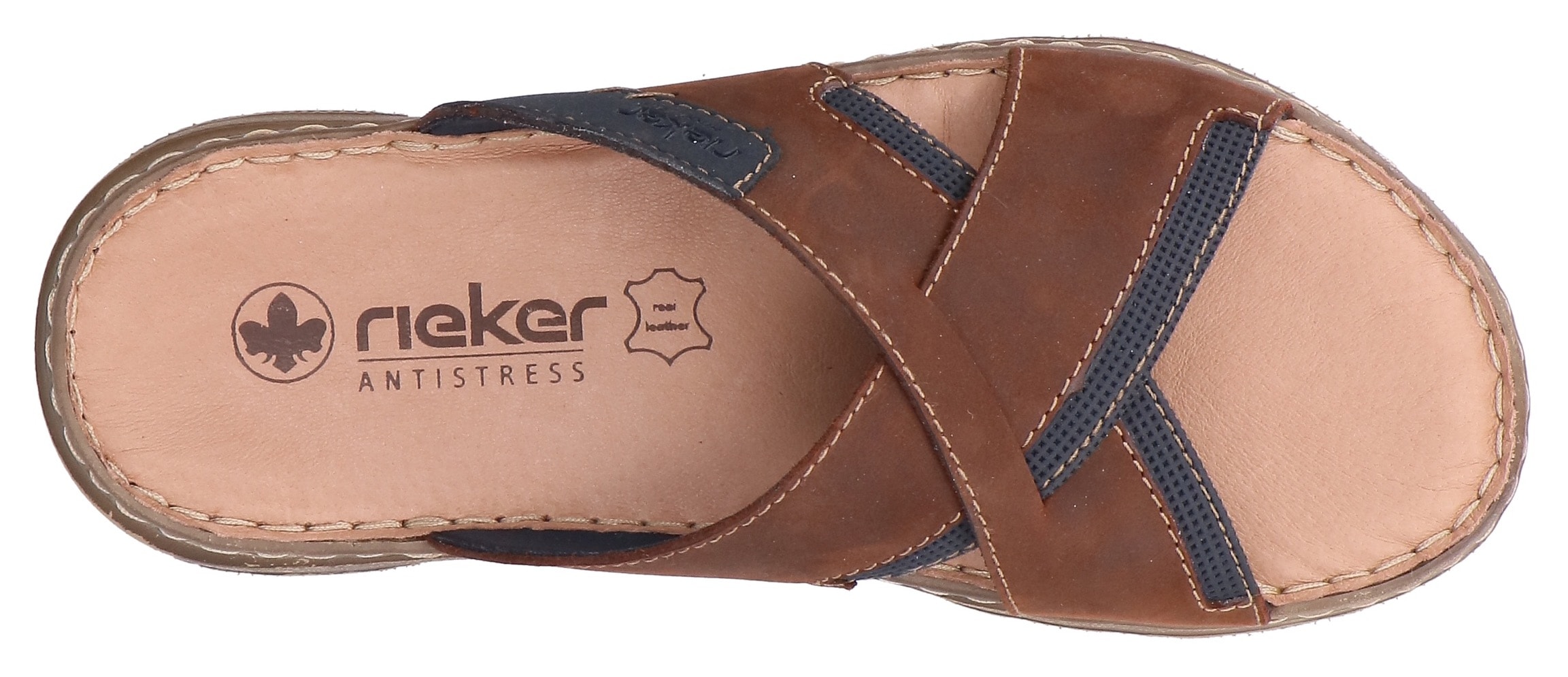 Rieker Pantolette  Chaussure d'été, chaussure de plage, chaussure de vacances avec bandage croisé