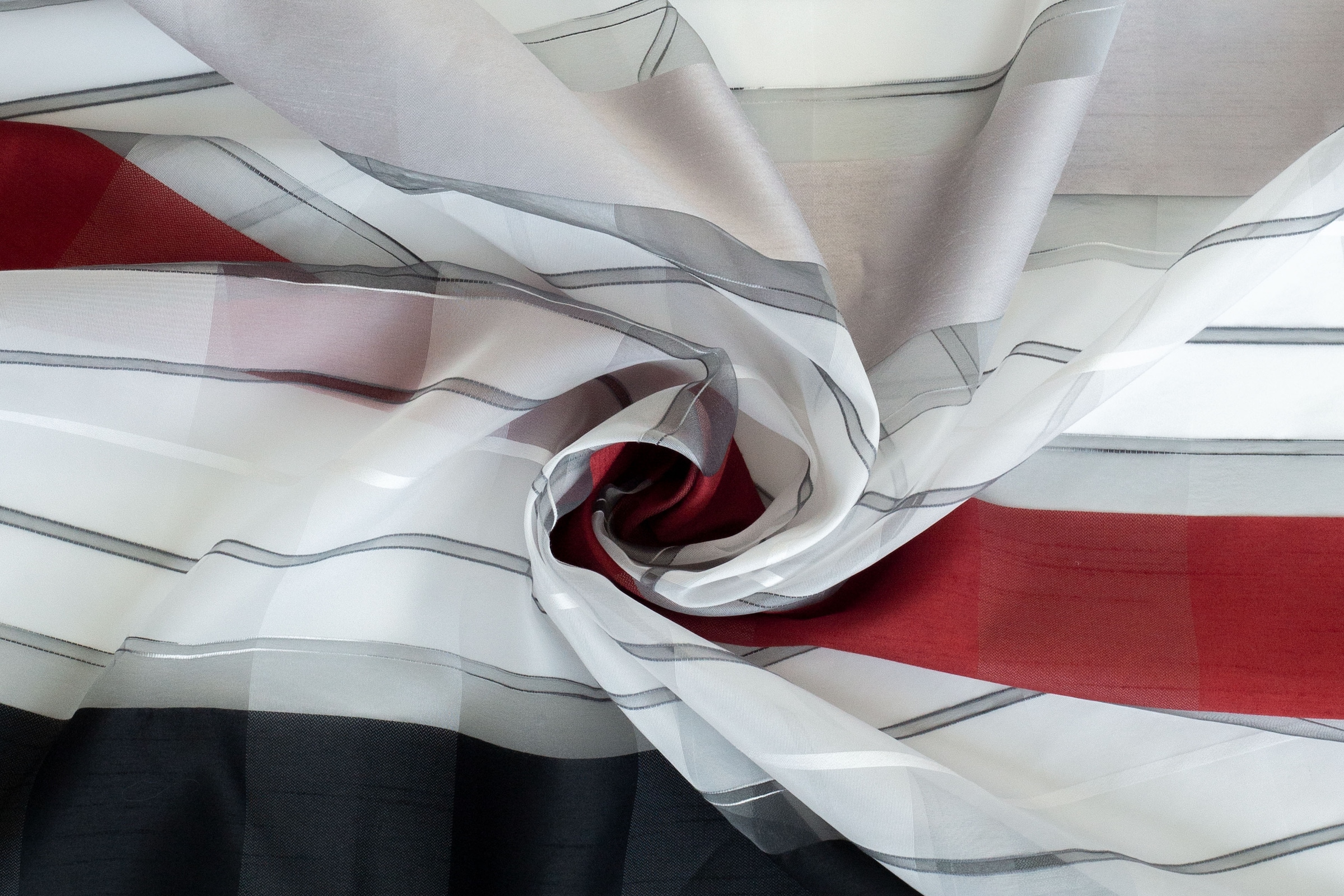 HOMING Rideau »Norris« Boucles 1 cuis tlg. Streifen, modern, Farbverlauf, Wohnzimmer, Schlafzimmer