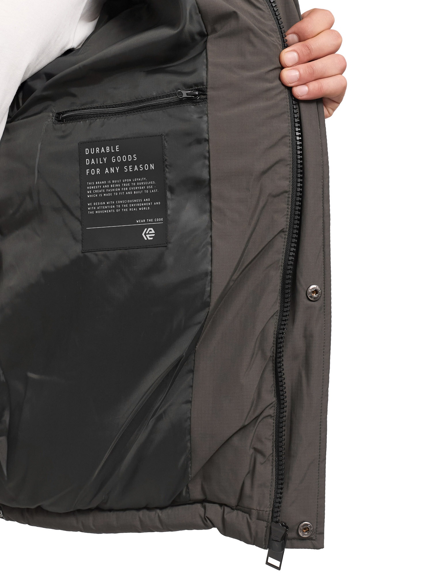Indicode Steppjacke »INLaurill« mit Kapuze Kunstfaser, regular fit