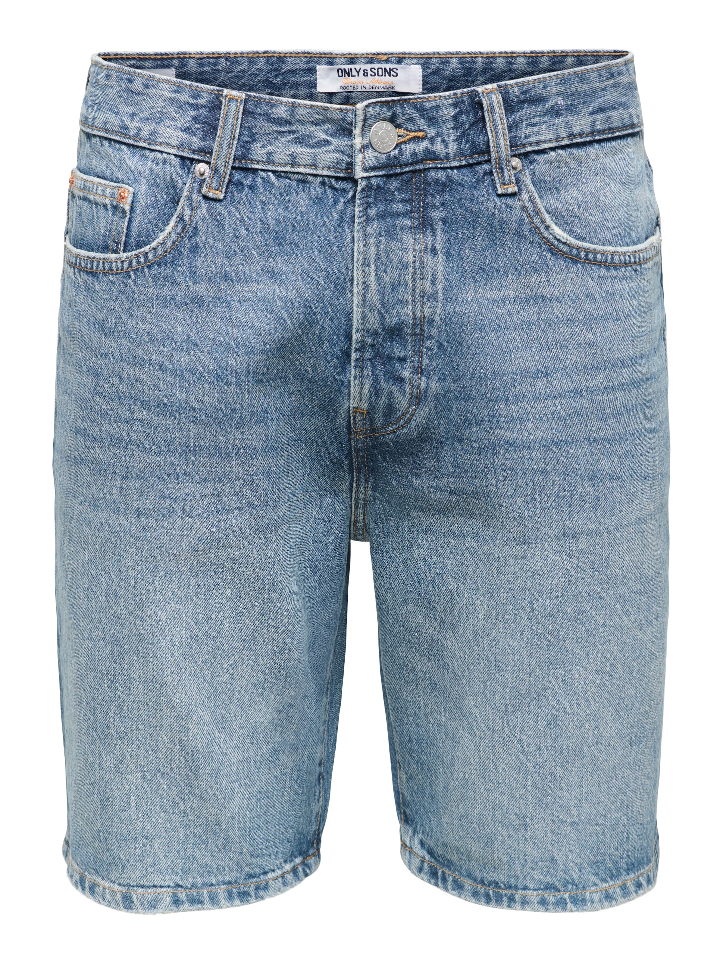 ONLY & SONS Short en jean »ONSEDGE MB GREEN 3227 TAI DNM SHORTS« coton, coupe droite