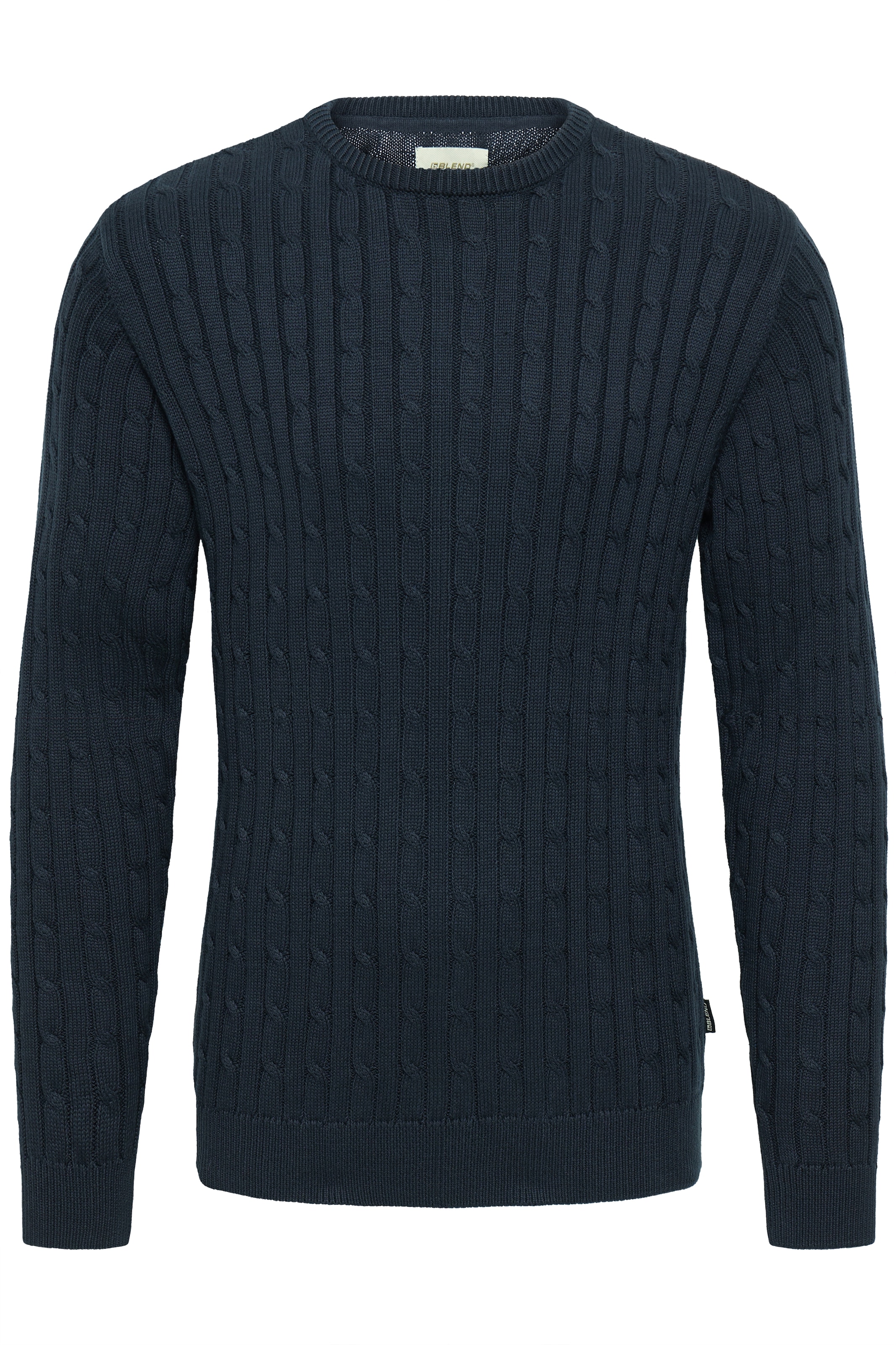Blend Pull à col rond »BHCURT PULLOVER« coton, coupe régulière