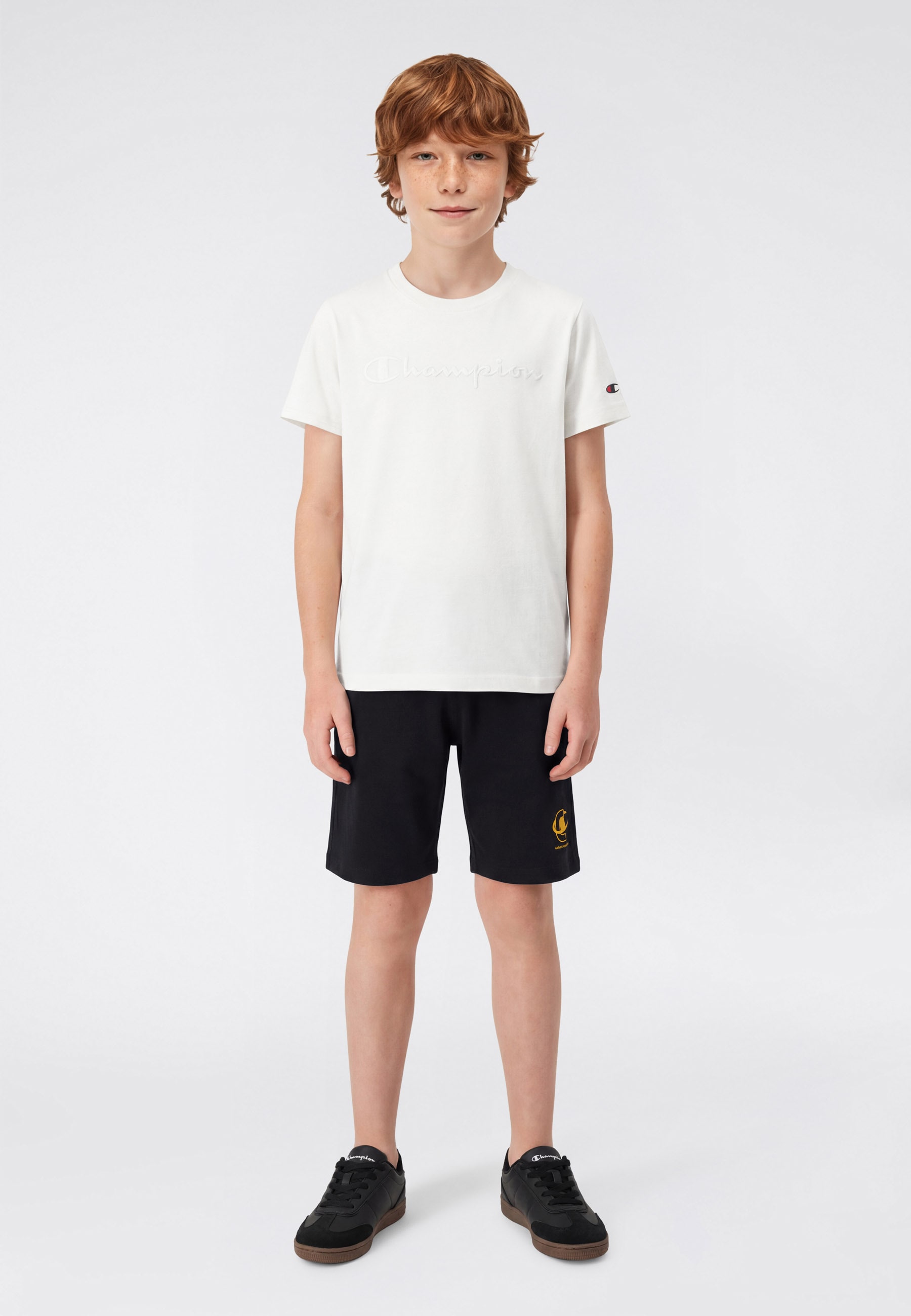 Champion T-shirt »ICONS TONAL Crewneck T-Shirt with Large Logo« avec grand logo, manches courtes, en coton