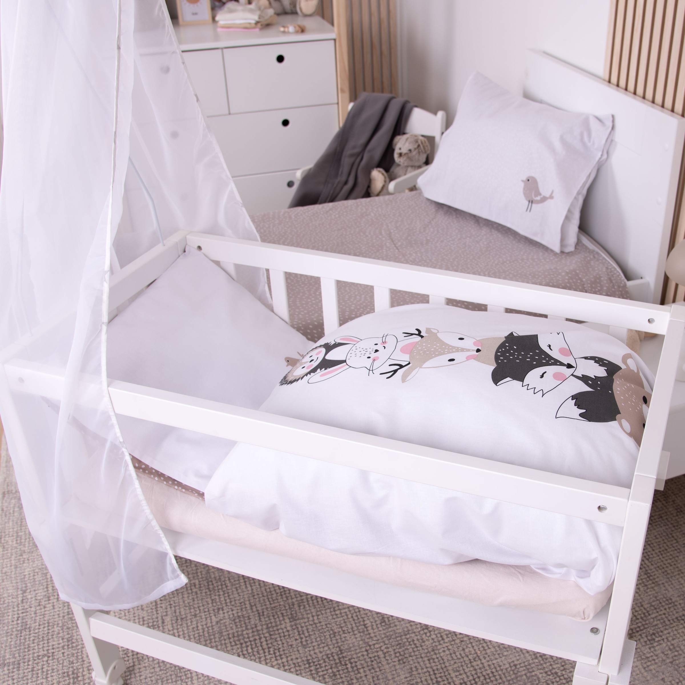 Baby Best Linge de lit pour bébé »babybest Woodland Crew« 2 cuis avec fonction réversible