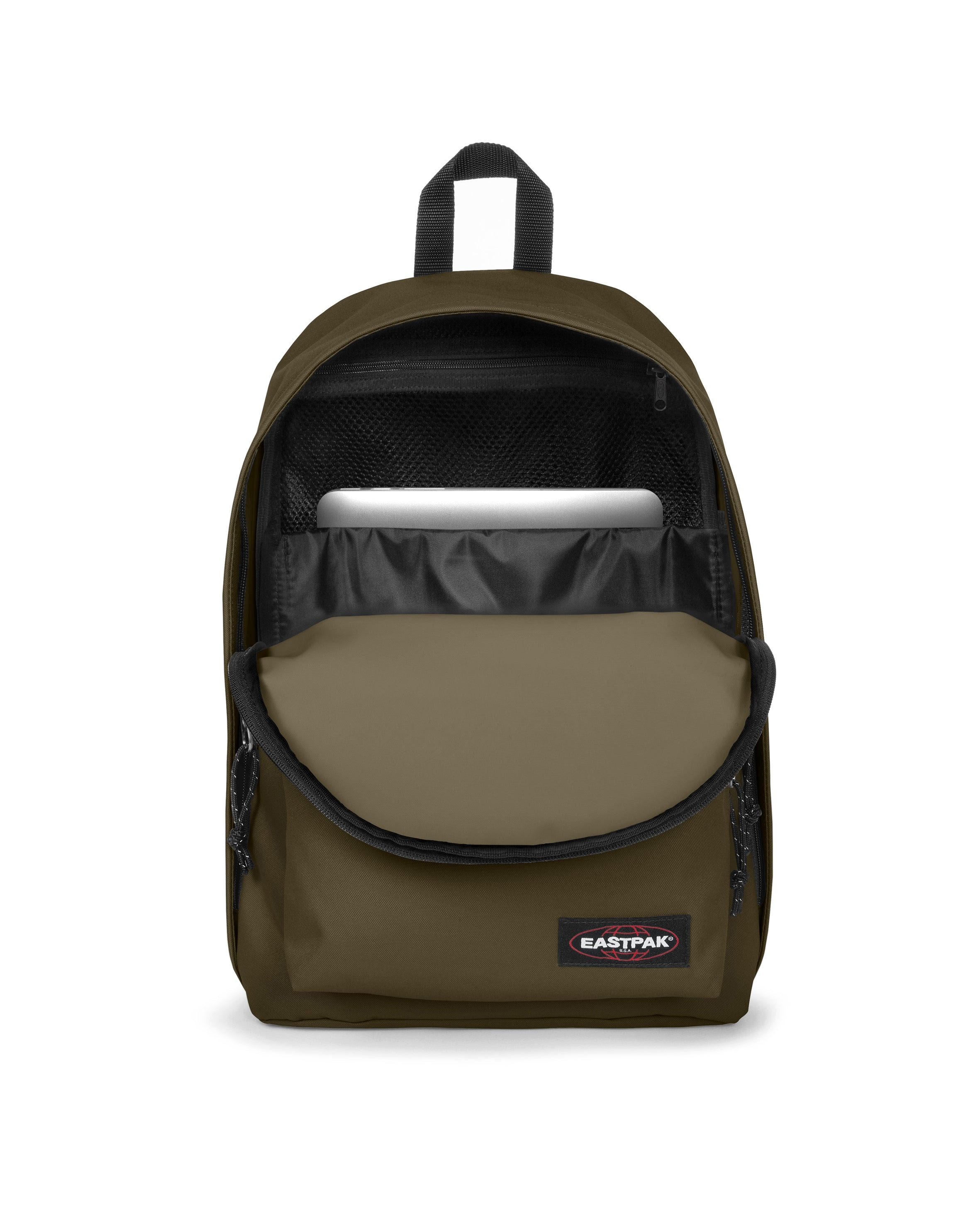 Eastpak Freizeitrucksack »OUT OF OFFICE« Unisex Cityrucksack, Schulrucksack mit Logo-Aufnäher & 14" Laptopfach