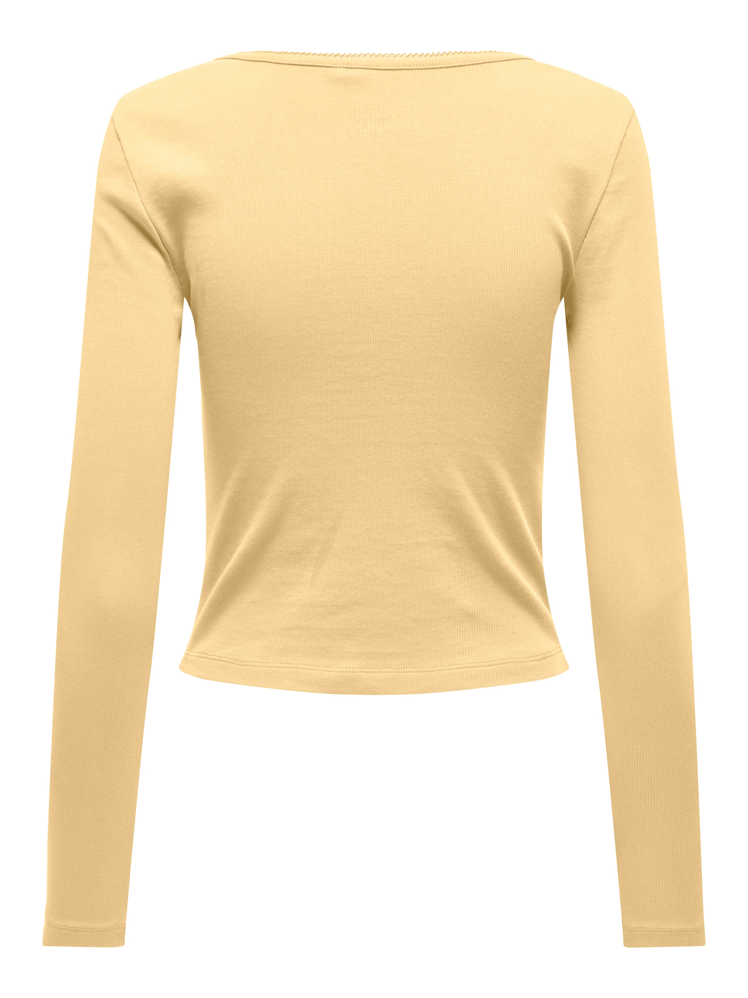 ONLY T-shirt à manches longues »ONLBETTY LIFE L/S SCALLOP V-NECK CC JRS« avec fronces au décolleté