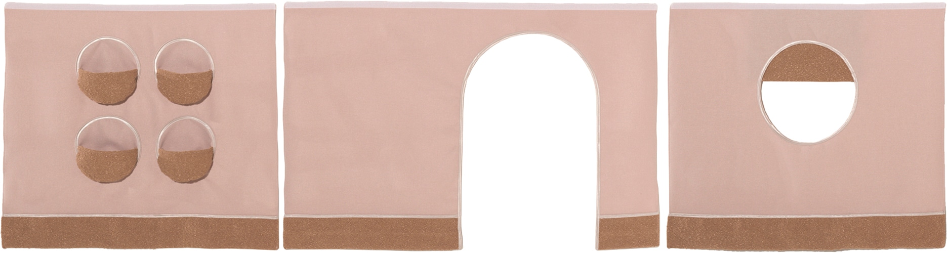 Vipack Lit de jeu Fabriqué en Europe,  en chêne huilé, LF 90x2000cm, RR, échelle, rideau et protection anti-chute