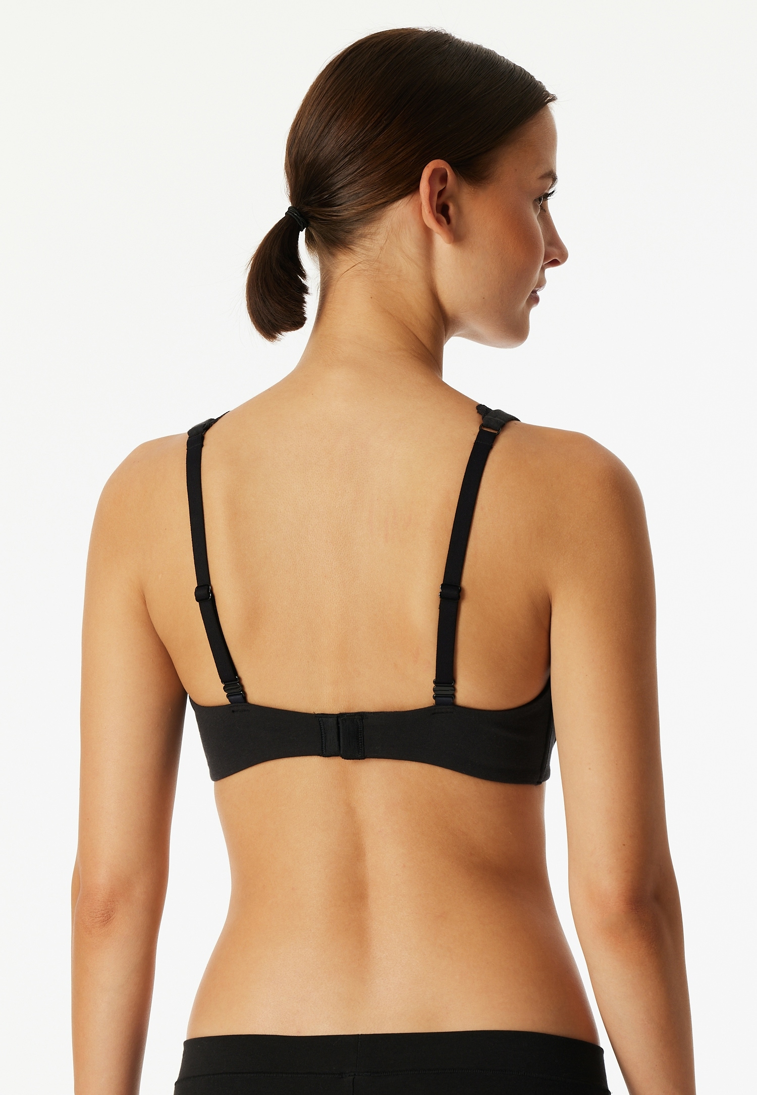 Schiesser Soutien-gorge sans armatures »Unique Cotton« Spitzenband am Dekolleté, Baumwollmischung, gemoldete Cups