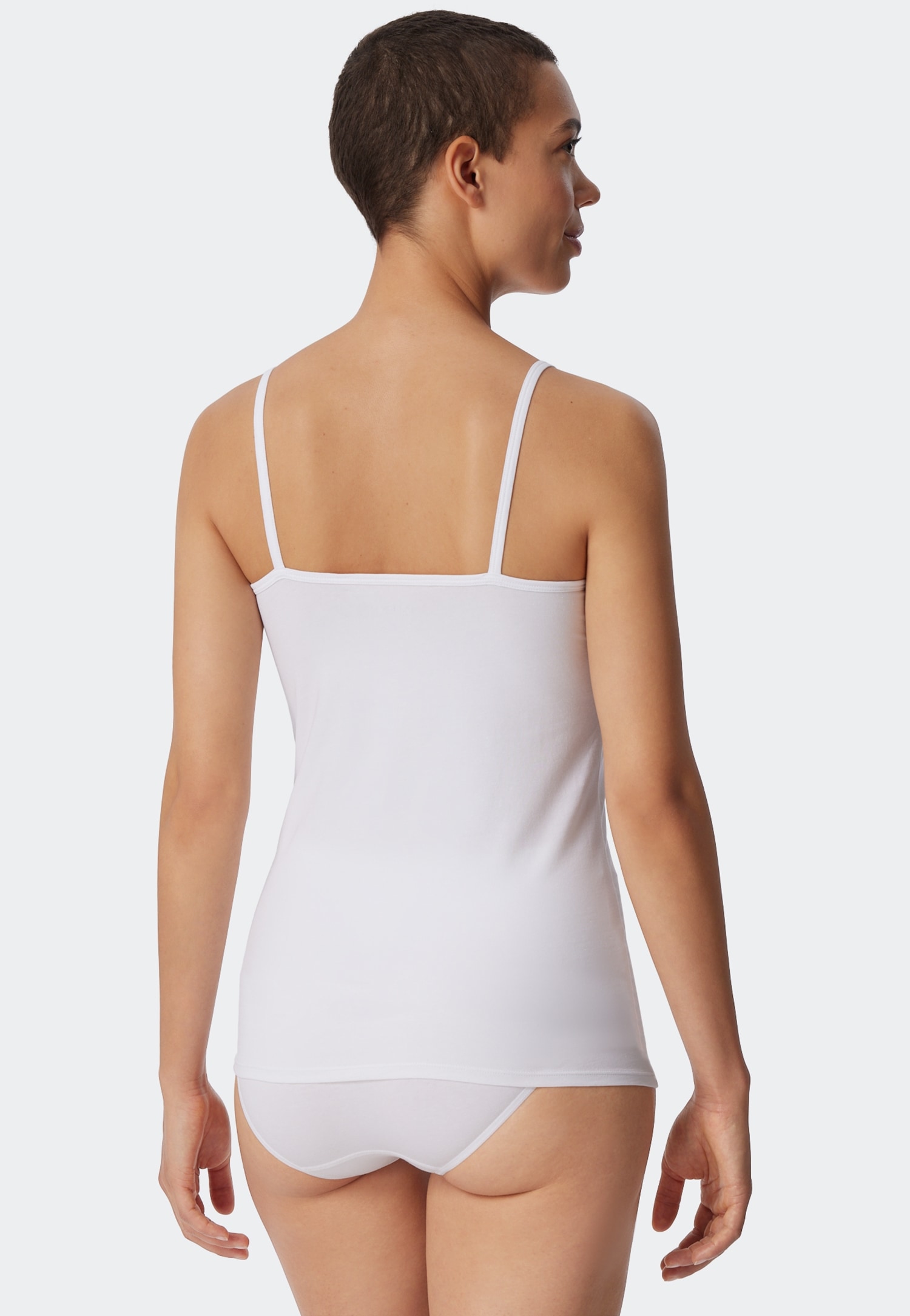 uncover by SCHIESSER Spaghettitop »Uncover Cotton« tiefer Rundhalsausschnitt, schmale Träger, elastisch, weich