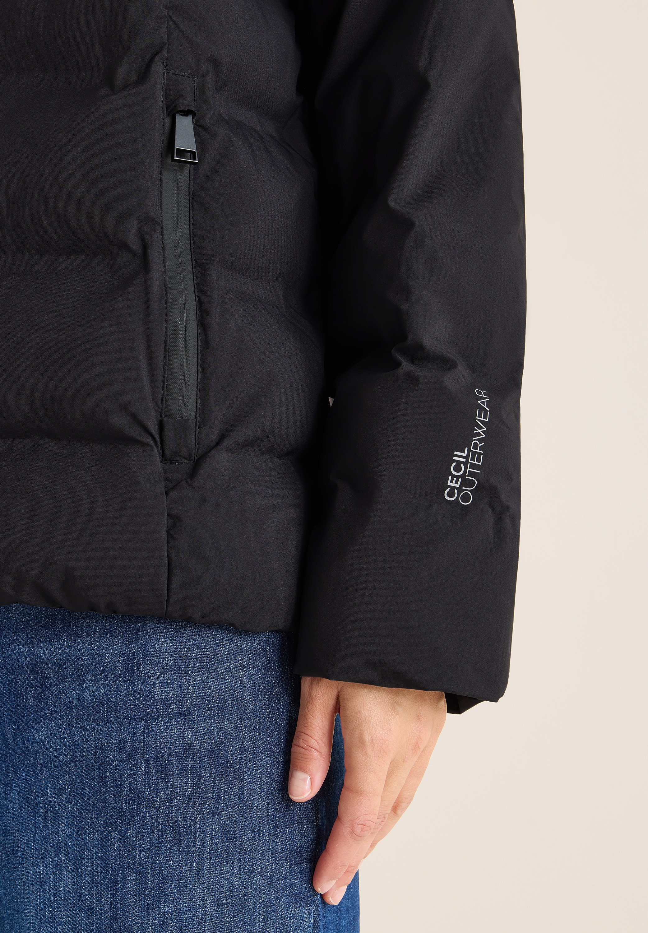 Cecil Steppjacke mit Kapuze mit Kapuze