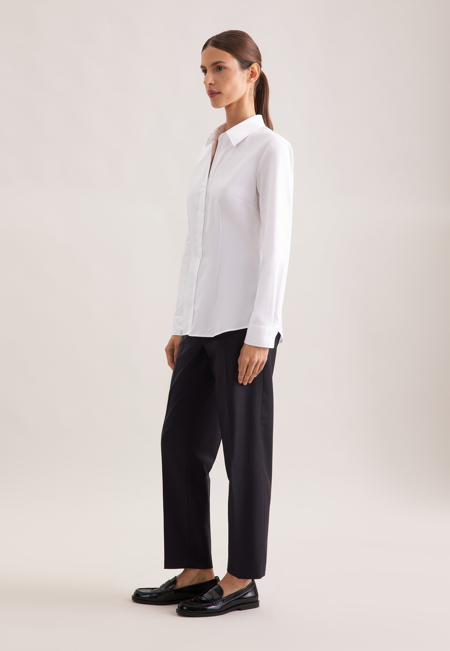 seidensticker Blouse chemise »Schwarze Rose« 1/1 Uni