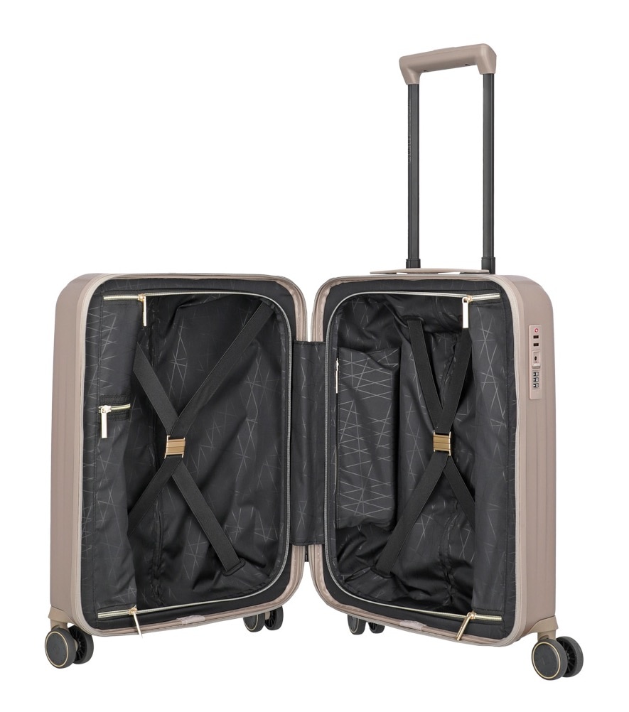 travelite Hartschalen-Trolley »BARBARA NOVELTY Reisekoffer Hartschale« 38 l 4 Rollen Volumenerweiterung – stilvolles Reisegepäck