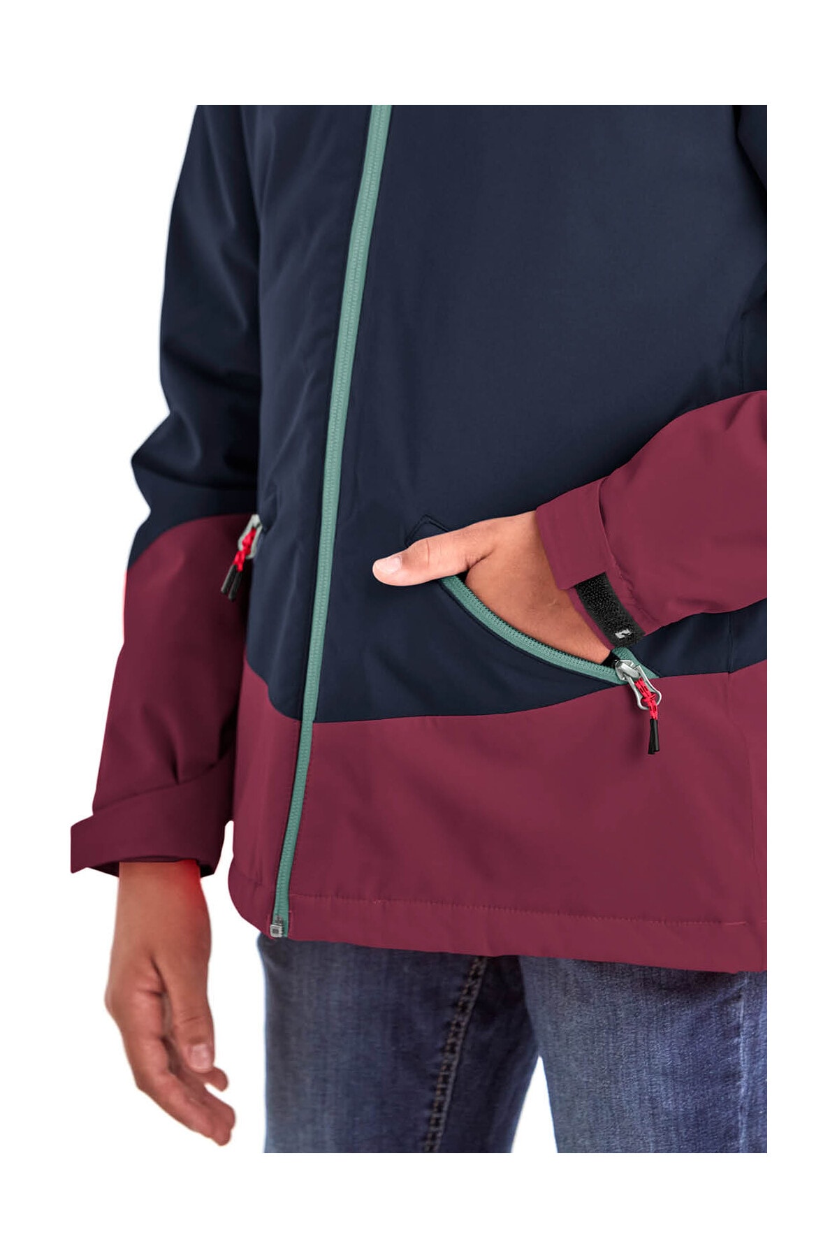 Killtec Outdoorjacke »KOW 195 GRLS JCKT« Wasserdichte Winterjacke mit Colourblock, verstellbaren Details