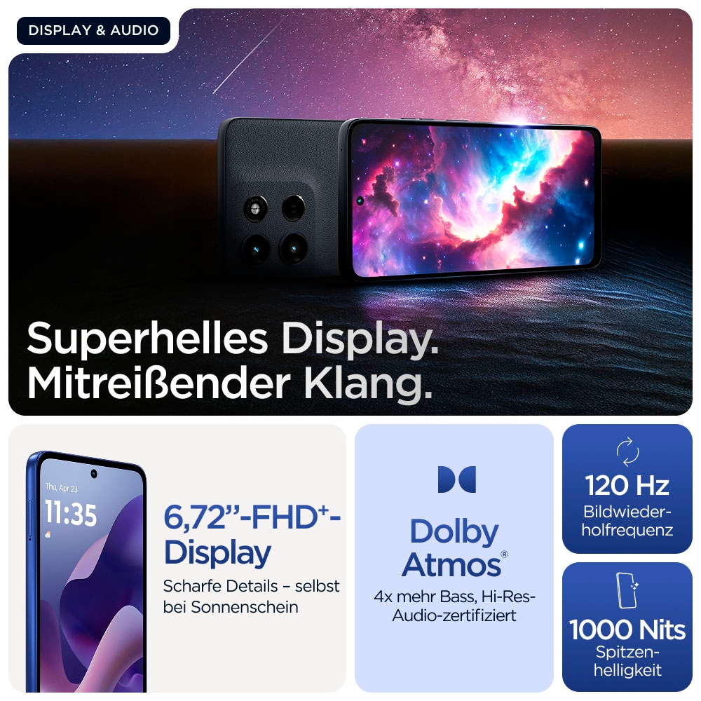 Motorola Smartphone »g56 5G (XT2529-2)« PANTONE® Dazzling Blue